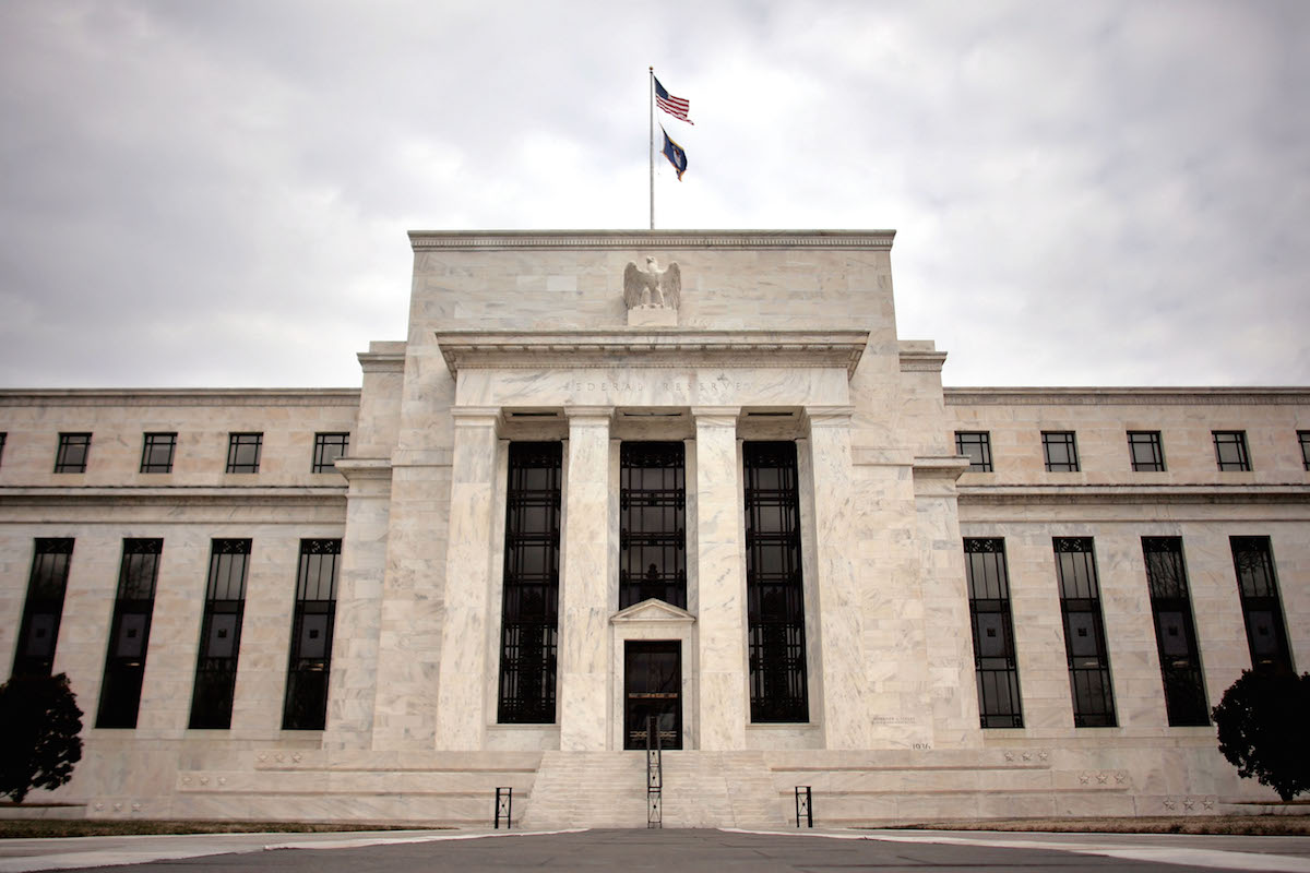 The Federal Reserve building seen in 2008. (Chip Somodevilla—Getty Images)