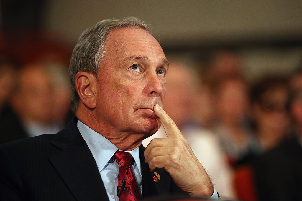 Michael Bloomberg is pictured here on Oct. 10, 2012 in Birmingham, England.