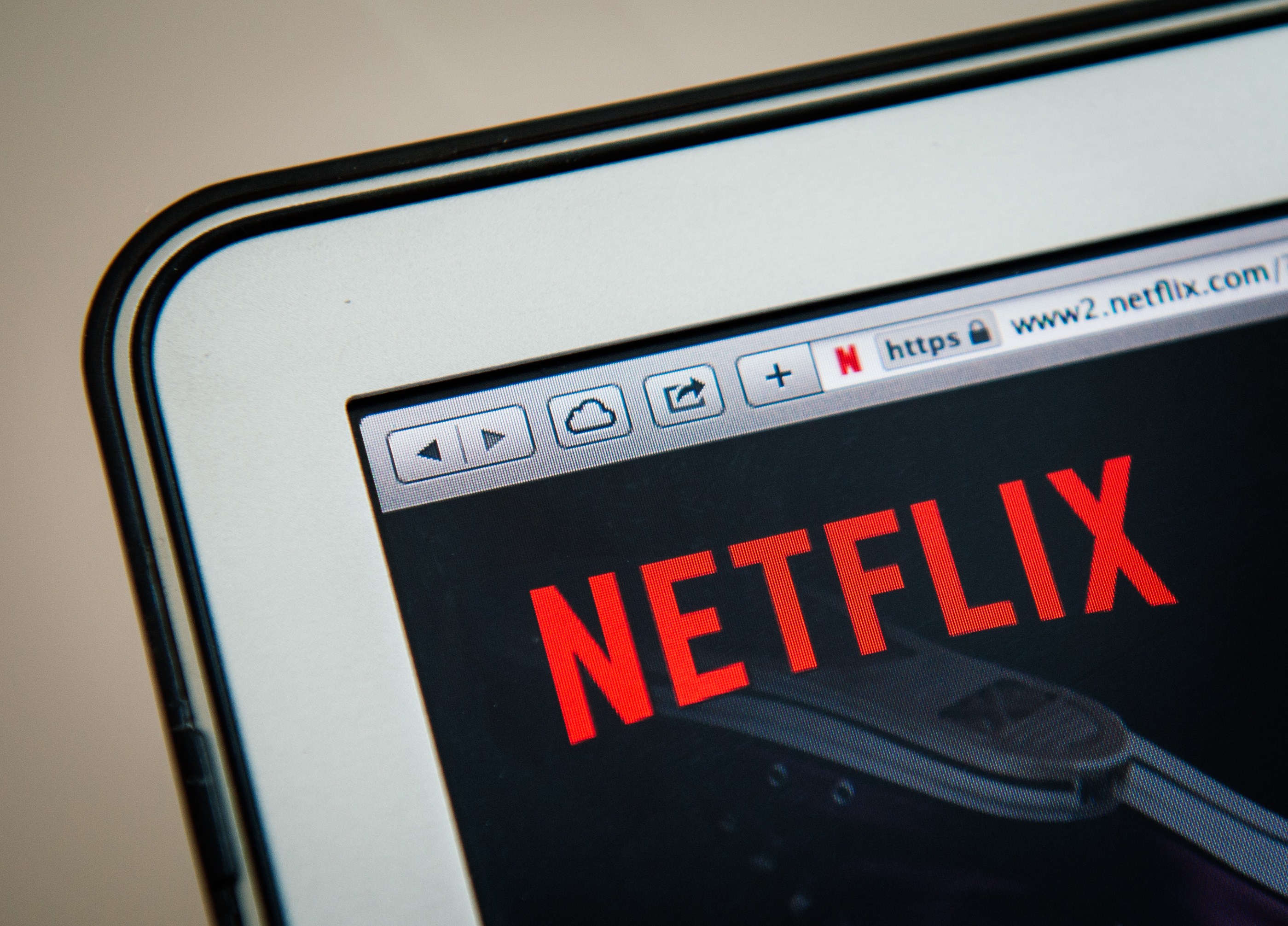 This picture taken on September 11, 2014 shows the on-demand internet streaming media provider, Netflix, on a laptop screen in Stockholm. (JONATHAN NACKSTRAND&mdash;AFP/Getty Images)