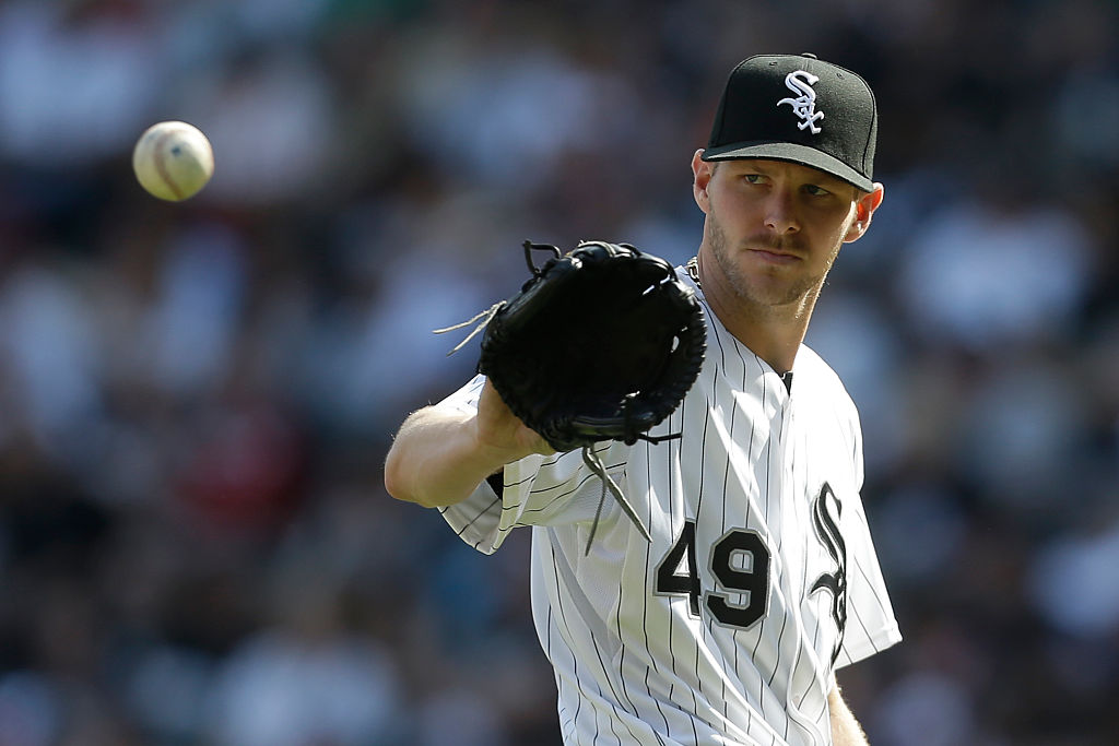 Chris Sale of the Chicago White Sox pitches during the third inning against the Minnesota Twins at U.S. Cellular Field on May 23, 2015 in Chicago, Illinois. (Mike McGinnis&mdash;2015 Getty Images)