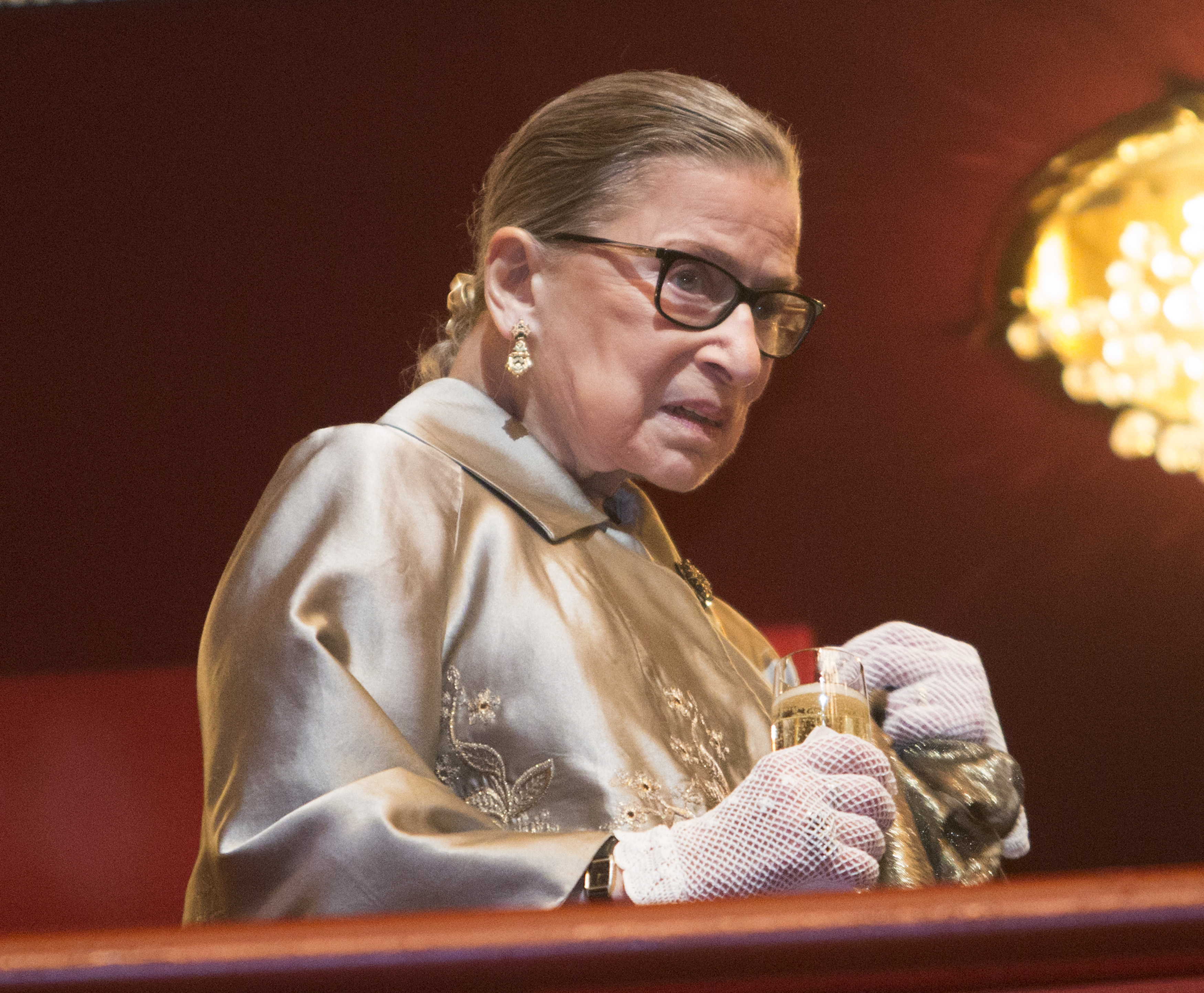 Supreme Court Justice Ruth Bader Ginsburg at the Kennedy Center Honors in Washington, D.C., on Dec. 6, 2015 (Chris Kleponis—AFP/Getty Images)
