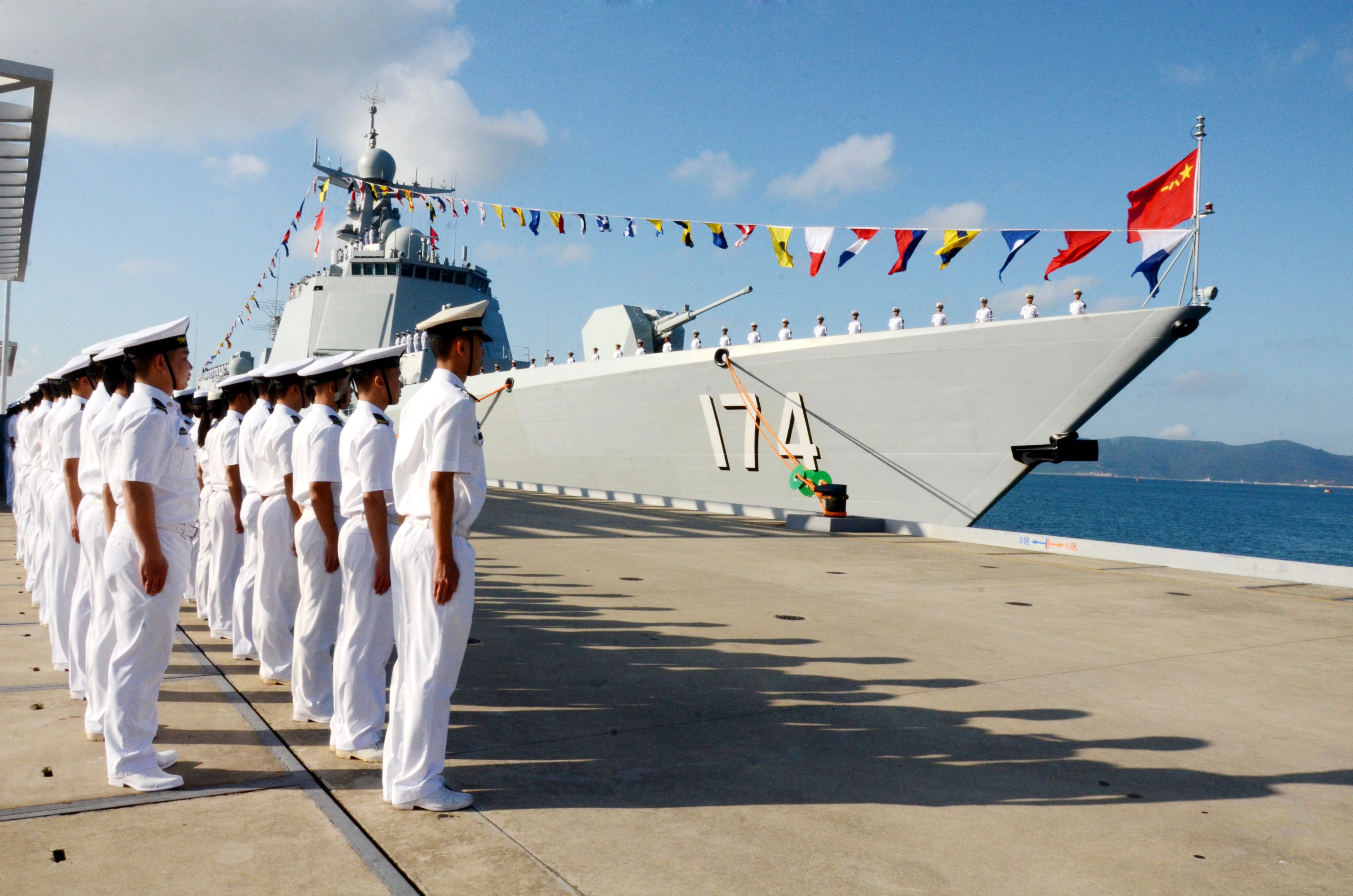 Third Type 052D Guided Missile Destroyers Delivers To South Sea Fleet In Sanya
