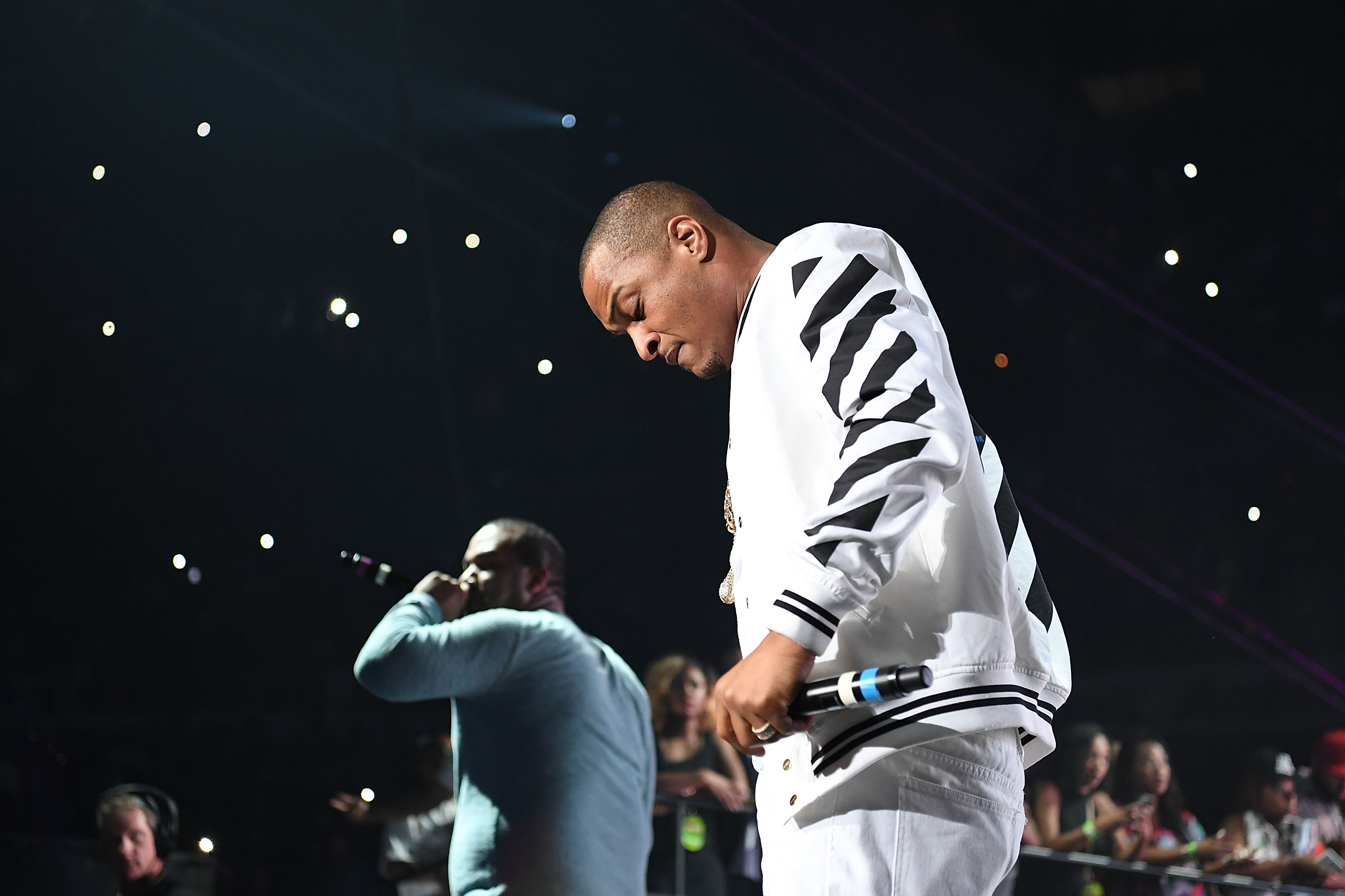 Rapper T.I. performs onstage at Hot 107.9 Birthday Bash at Philips Arena on June 18, 2016 in Atlanta, Georgia. (Paras Griffin&mdash;Getty Images)