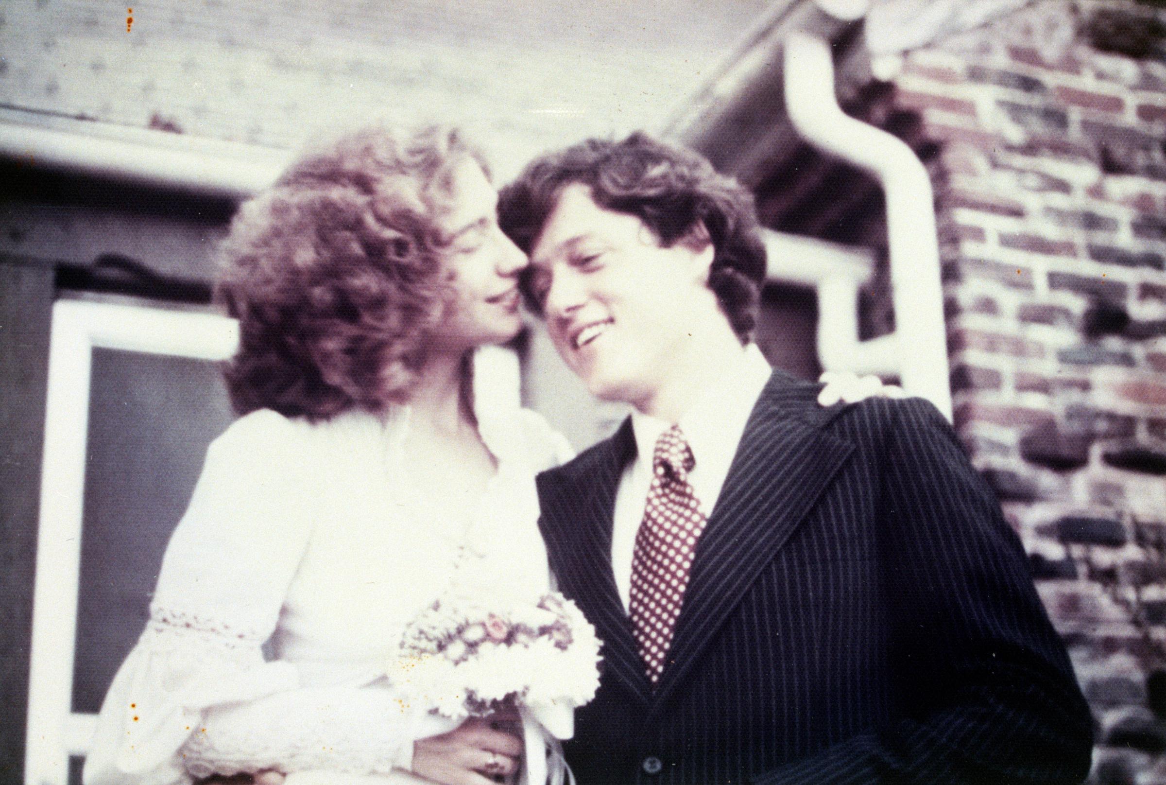 Hillary and Bill Clinton have been married 40 years— much of it spent in the political spotlight. Here, Hillary Rodham and Bill Clinton married at a small ceremony on Oct. 11, 1975 - present Courtesy William J. Clinton Presidential Library