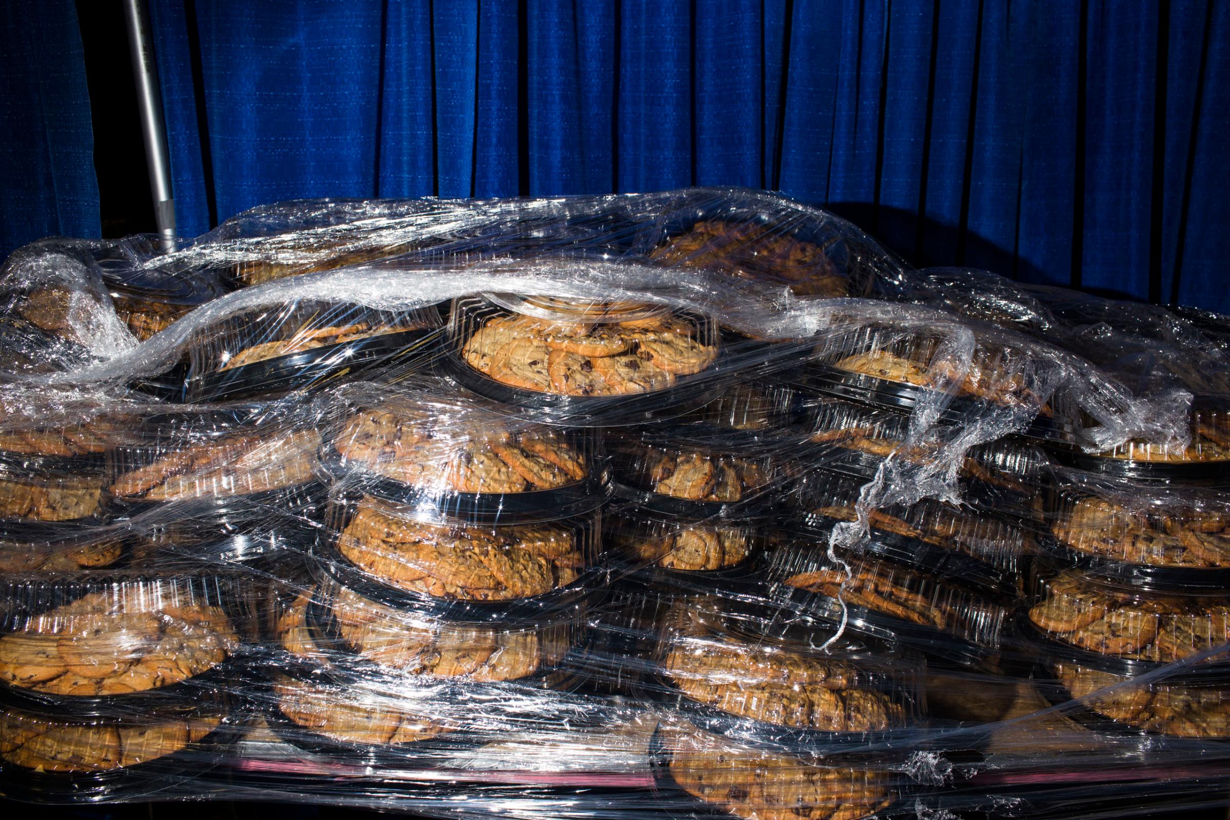 Cookies under wraps at the 2016 Democratic National Convention in Philadelphia on Tuesday, July 26, 2016.