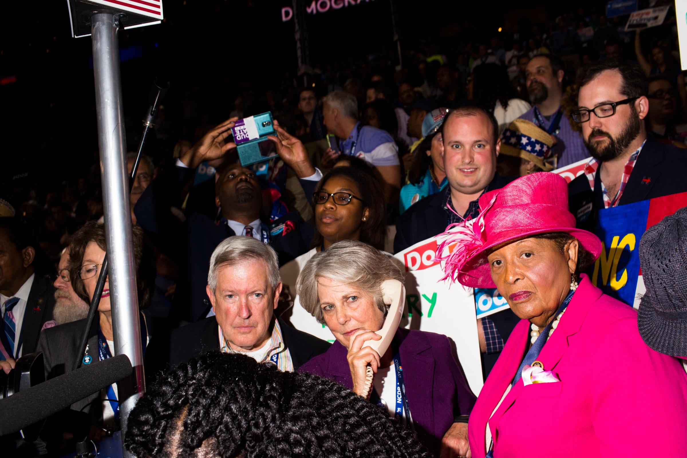 North Carolina Roll Call at the 2016 Democratic National Convention in Philadelphia on Tuesday, July 26, 2016.
