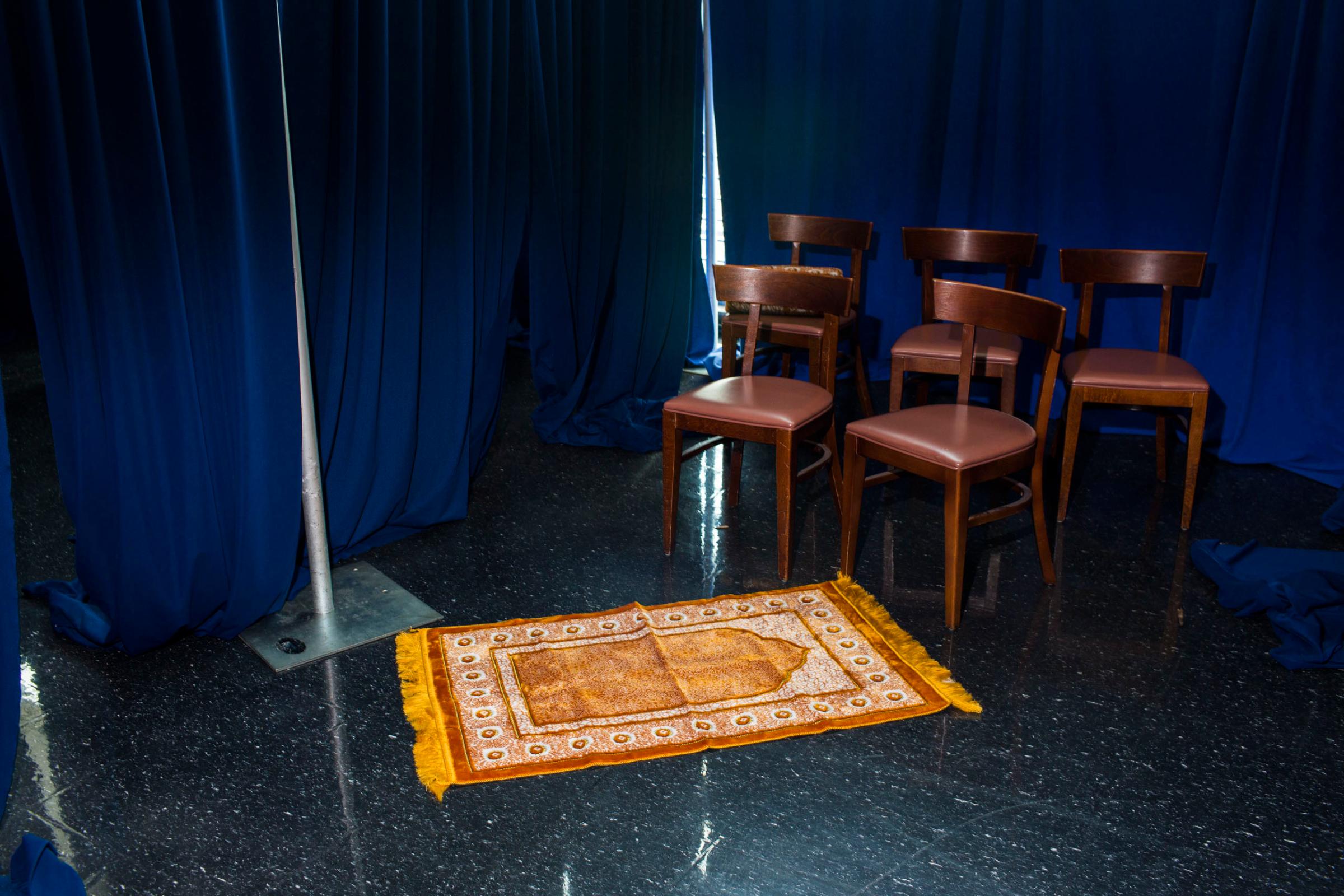 Interfaith Prayer Room at the 2016 Democratic National Convention in Philadelphia on Monday, July 25, 2016.