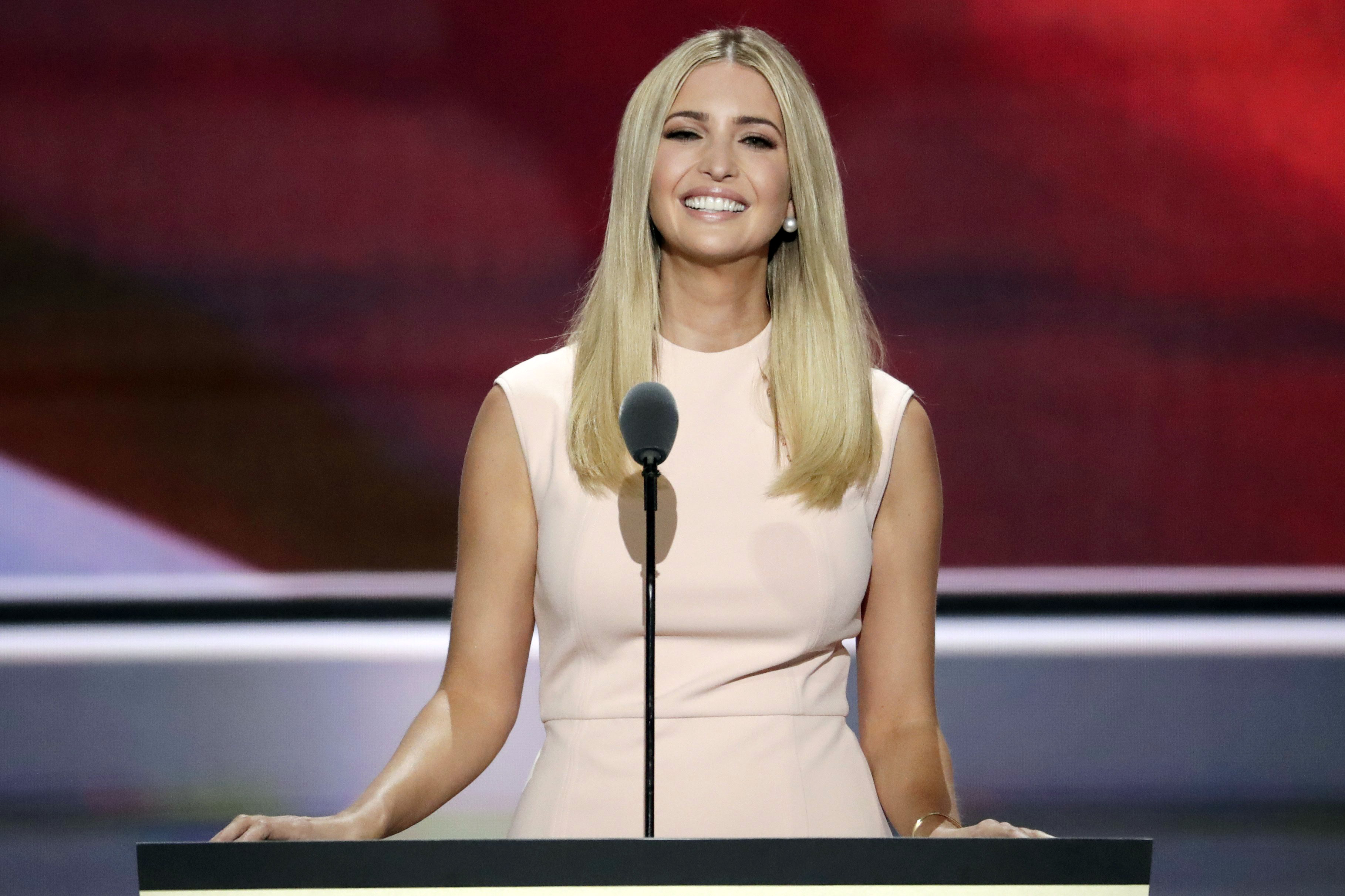 Ivanka Trump, daughter of Donald J. Trump, speaks during the final day of the Republican National Convention in Cleveland, Thursday, July 21, 2016. (J. Scott Applewhite—AP)