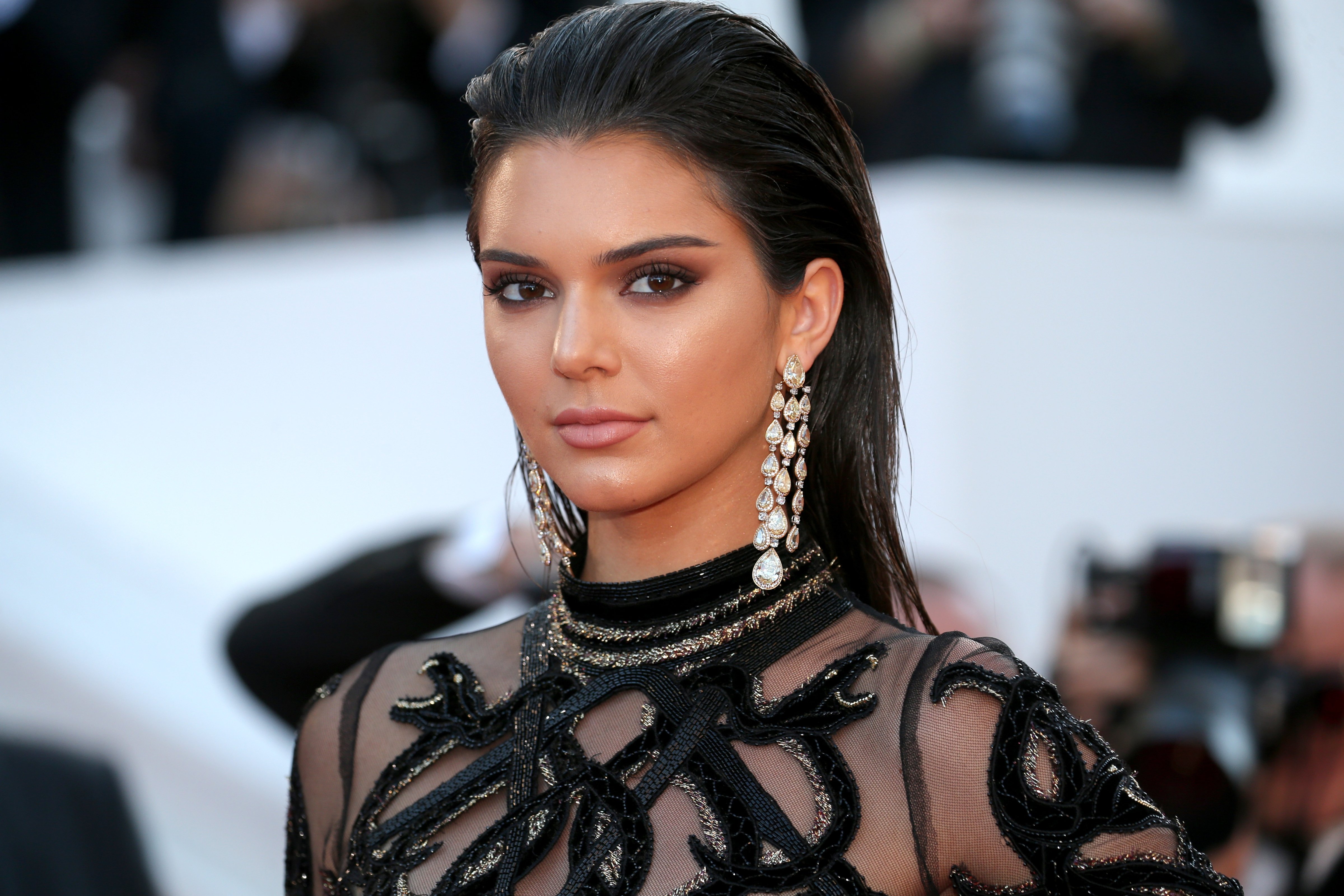 Kendall Jenner wearing Chopard jewelry during the "From The Land Of The Moon (Mal De Pierres)" premiere during the 69th annual Cannes Film Festival at the Palais des Festivals on May 15, 2016 in Cannes, France. (Gisela Schober—Getty Images)