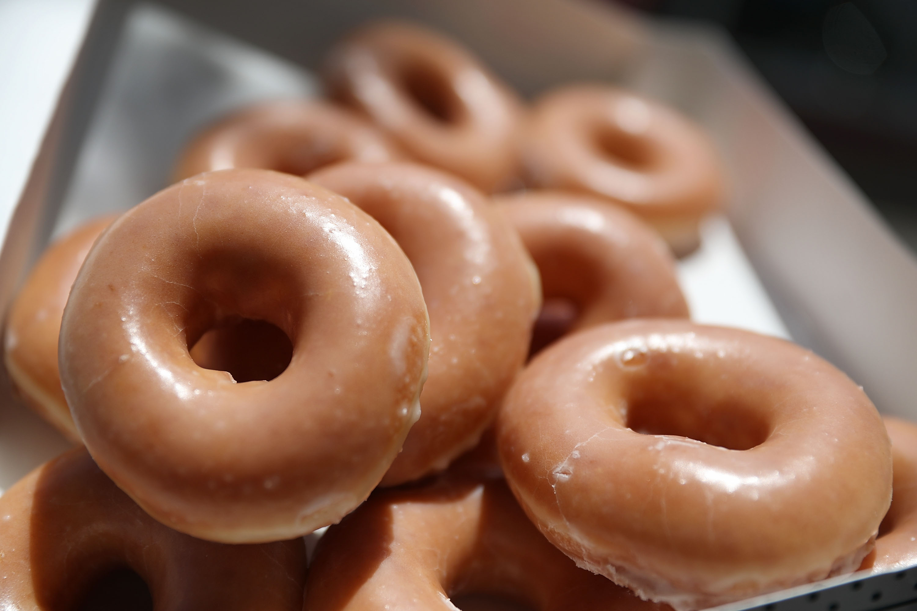 Krispy Kreme Donuts are seen in Miami on May 09, 2016. (Joe Raedle—Getty Images)