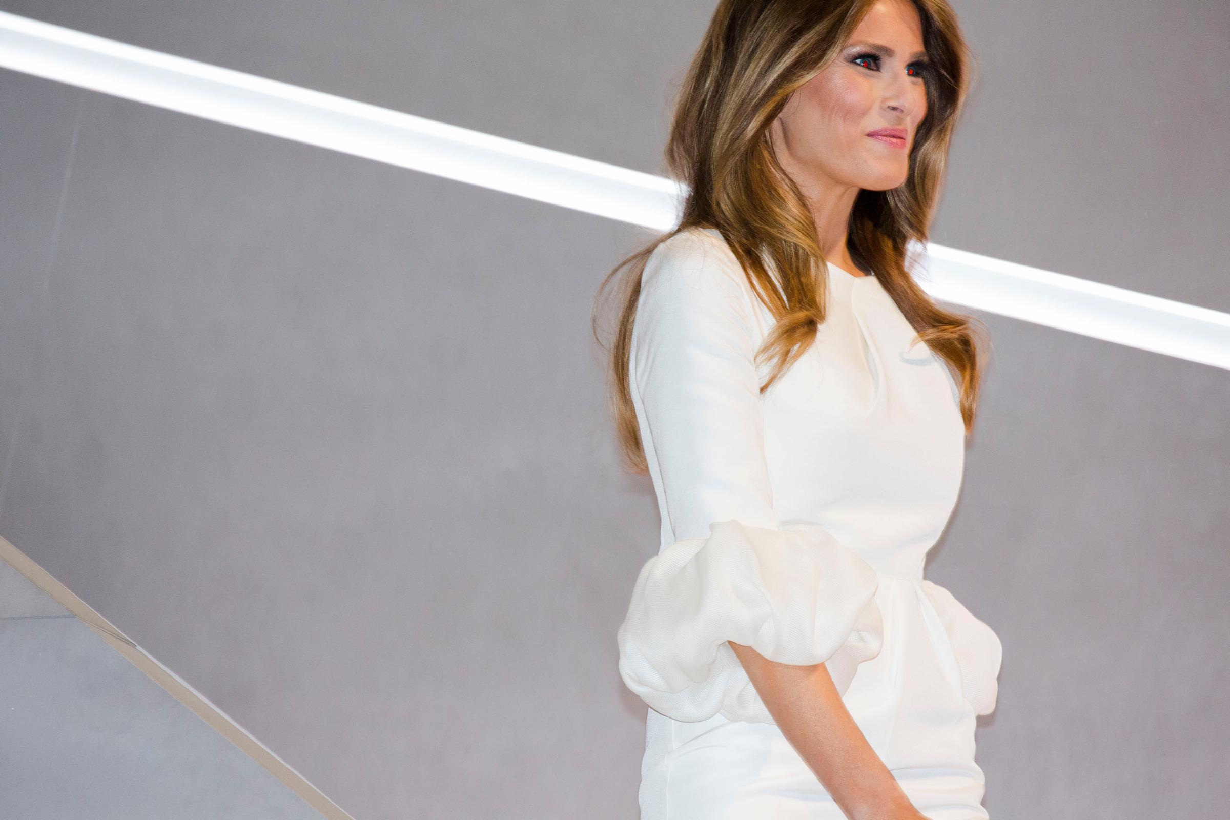 Melania Trump at the 2016 Republican National Convention on Monday, July 18, 2016, in Cleveland.