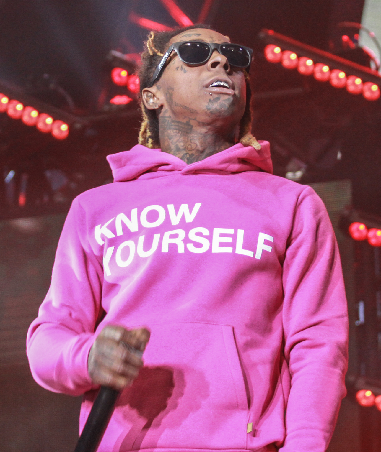 Lil Wayne performing at Staples Center in Los Angeles, June 25, 2016.