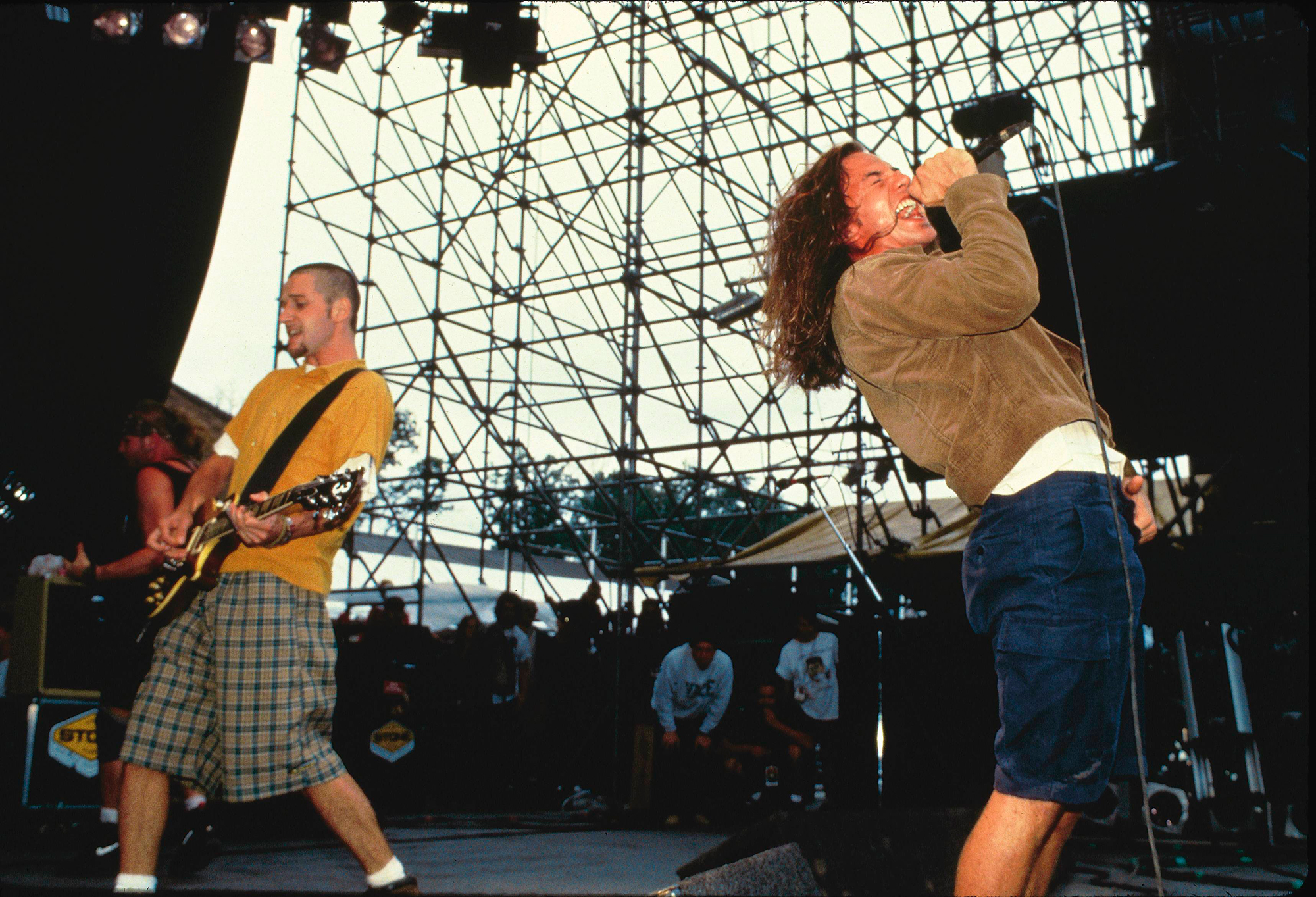 Pearl Jam perform on Aug. 1, 1992.