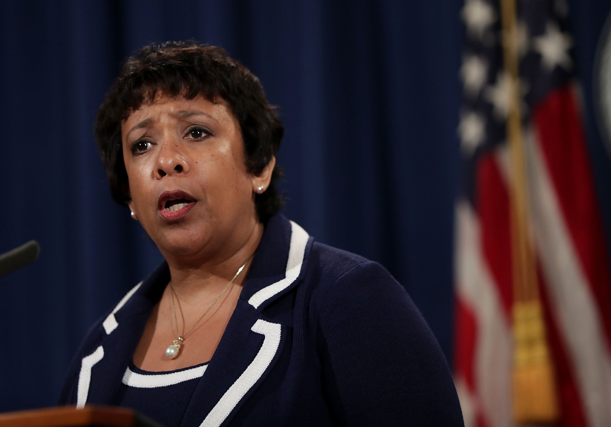 Attorney General Loretta Lynch Addresses Shooting Of Police Officers In Dallas