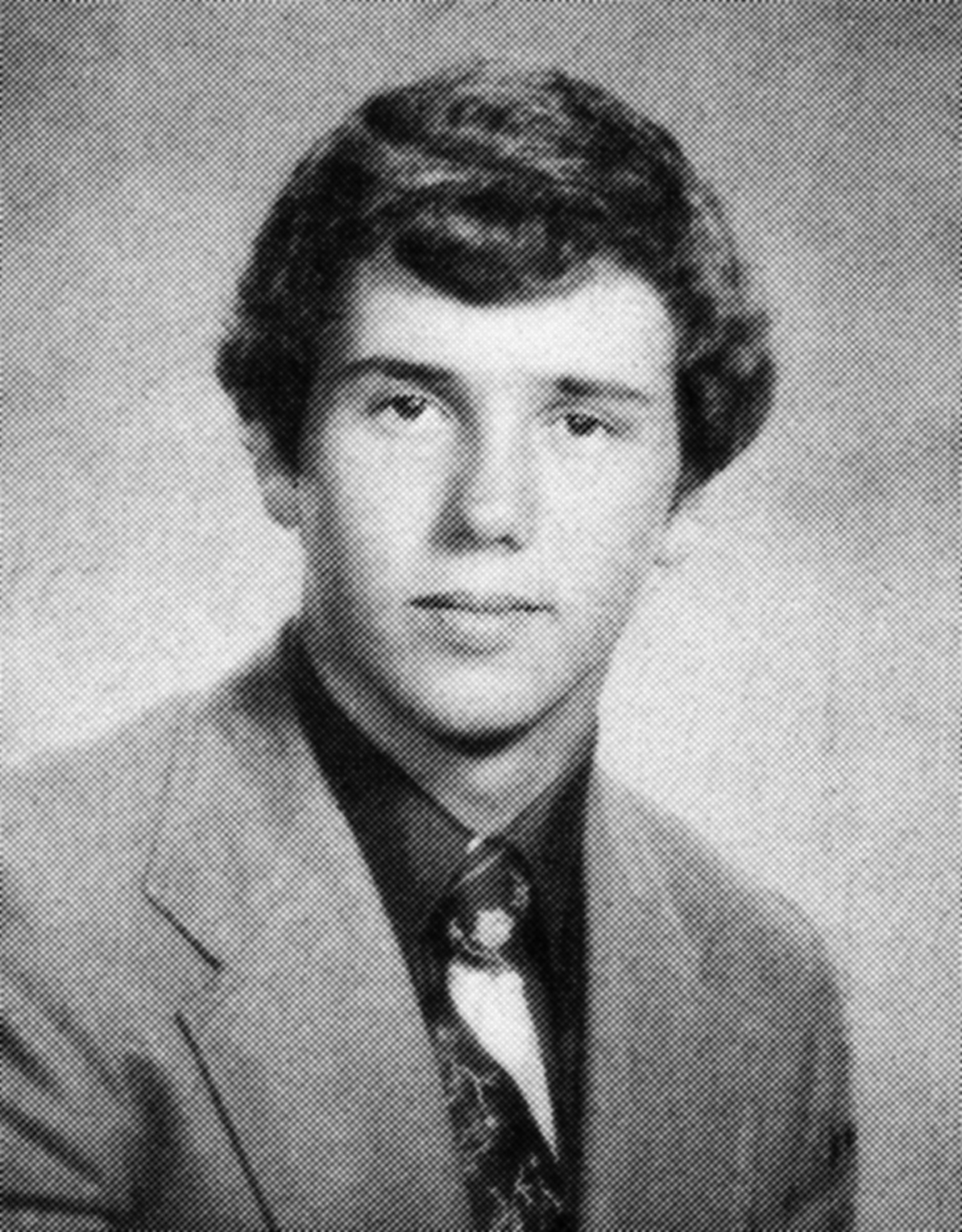 Mike Pence in his senior yearbook photo at
                              Columbus North High School in Columbus, OH in 1977.