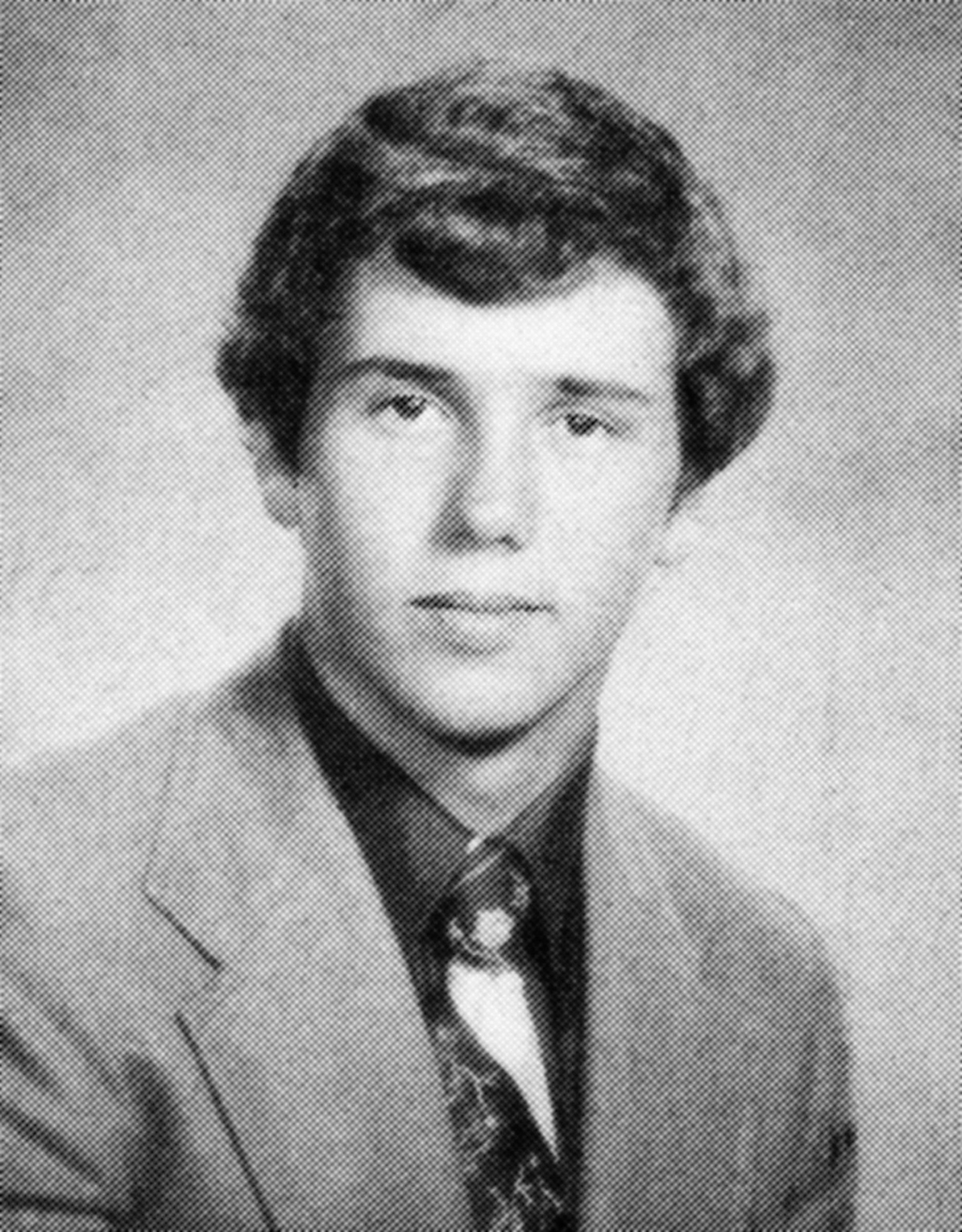 Mike Pence in his senior yearbook photo at Columbus North High School in Columbus, OH in 1977.