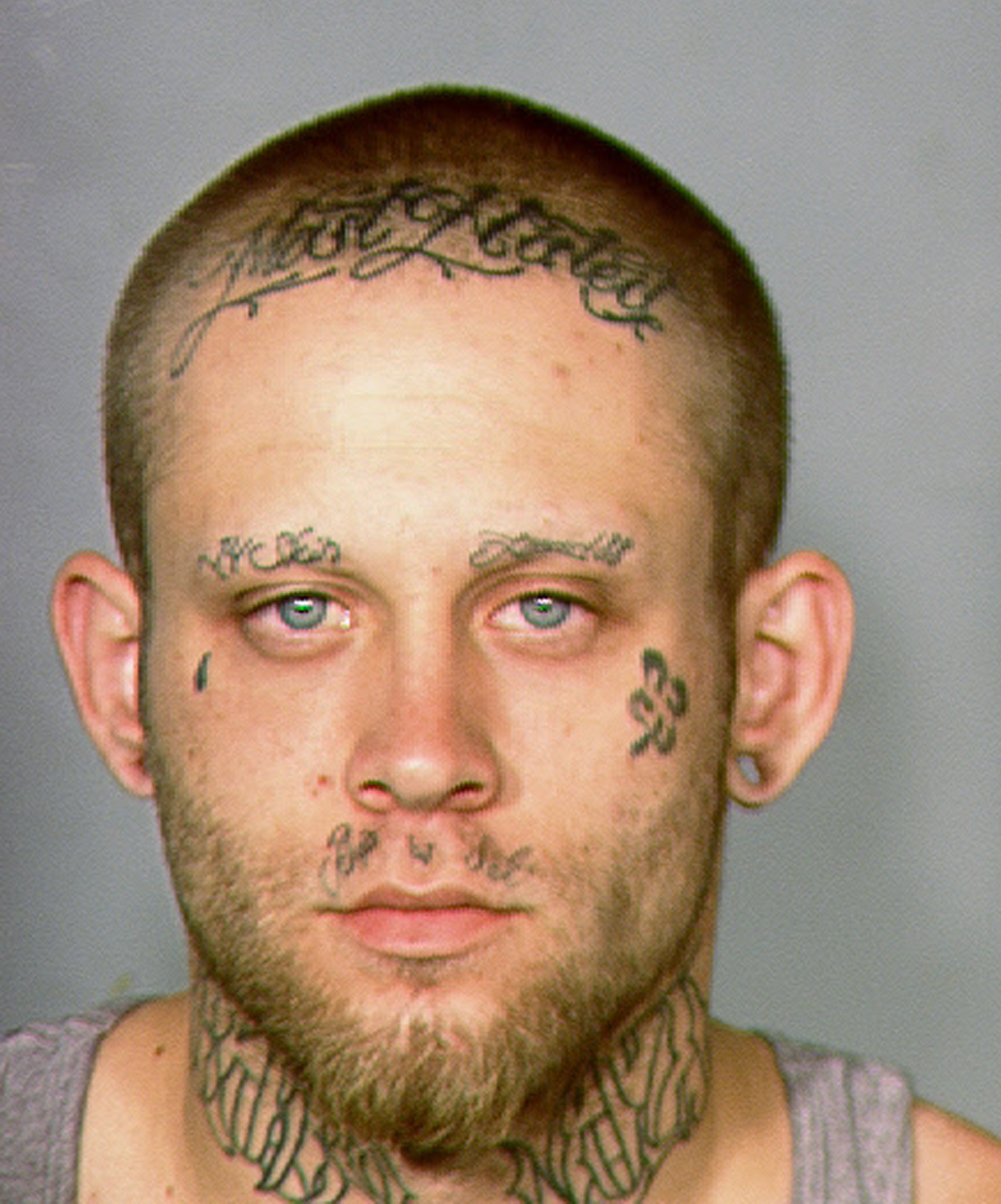 This 2013 law enforcement booking photo provided by the Las Vegas Metropolitan Police Department shows Bayzle Morgan.