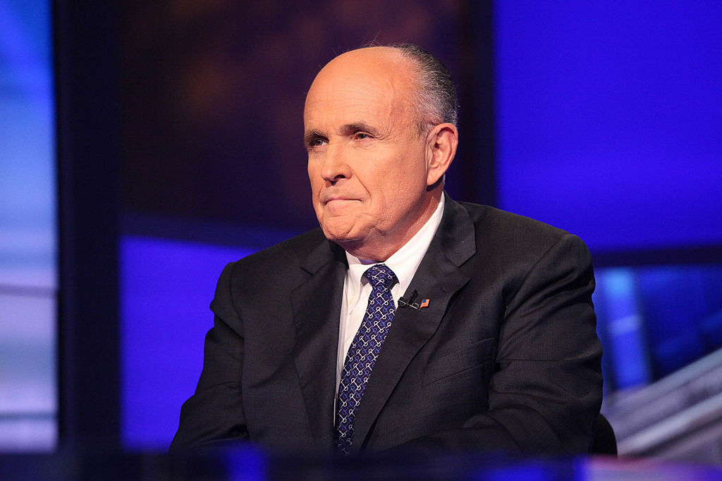 Rudy Giuliani visits "Cavuto" on FOX Business Network at FOX Studios on Sept. 23, 2014 in New York City.
