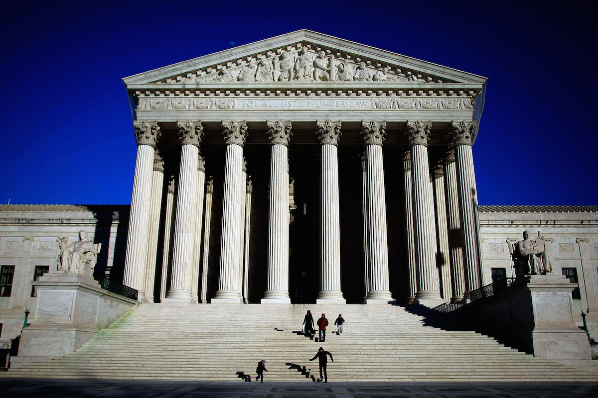 Exterior Views Of The Supreme Court