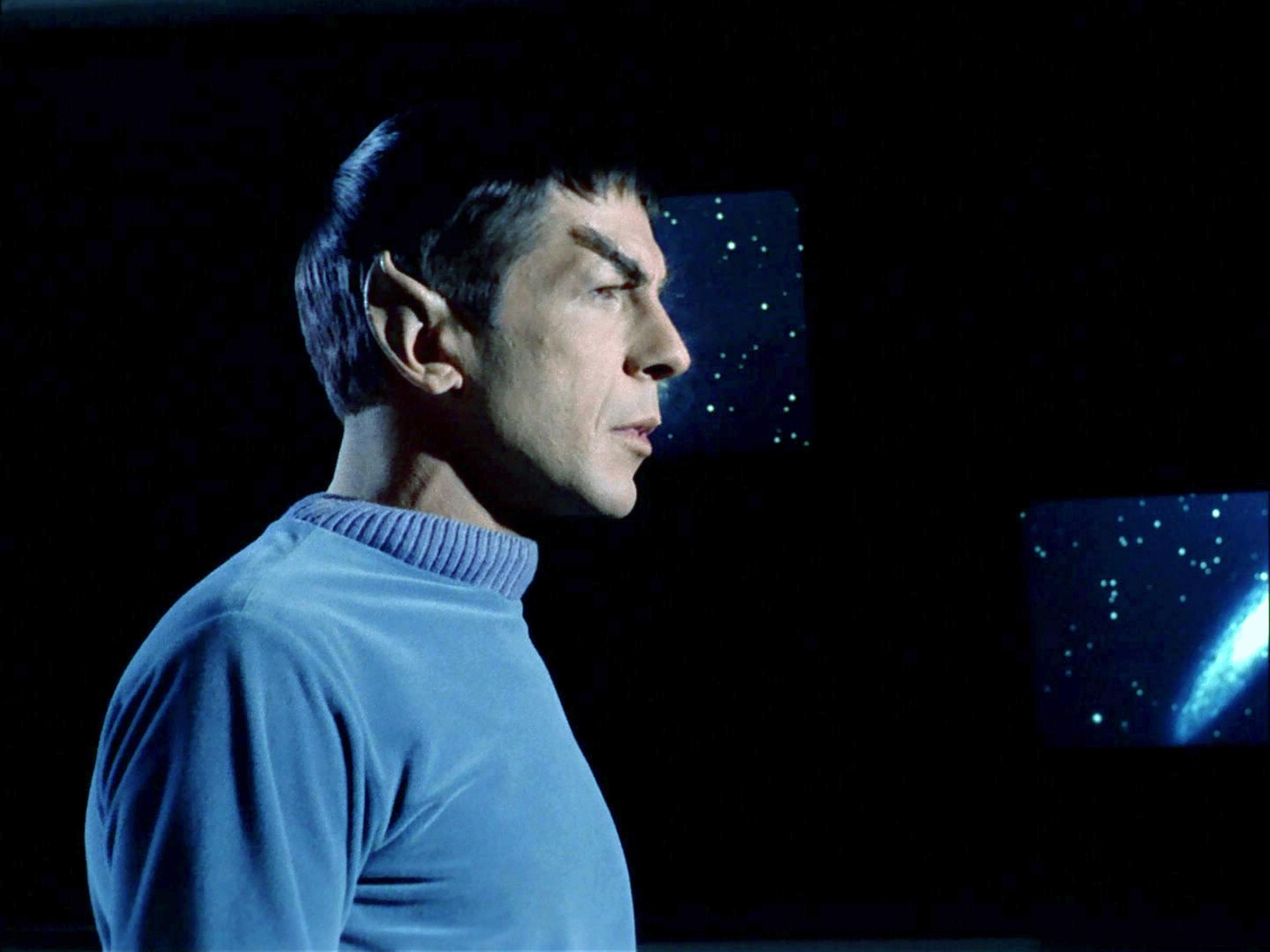 Leonard Nimoy as Commander Spock in the Star Trek: The Original Series, broadcast Oct. 4, 1988.