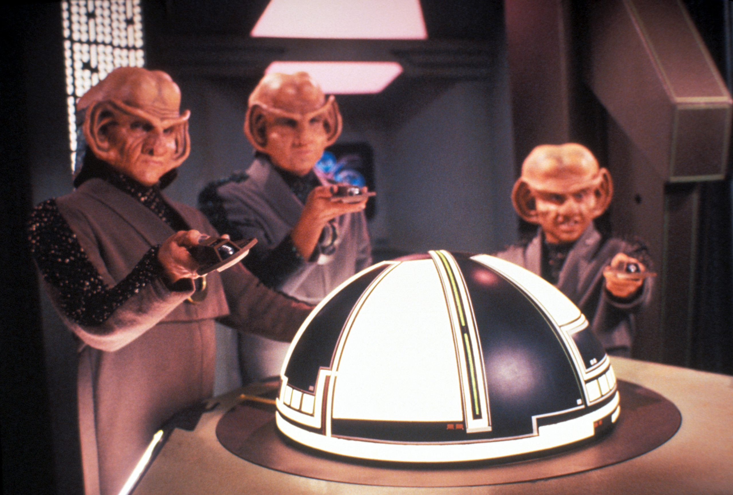 Three Ferengi in Star Trek: The Next Generation, May 2, 1994 . (CBS/Getty Images)