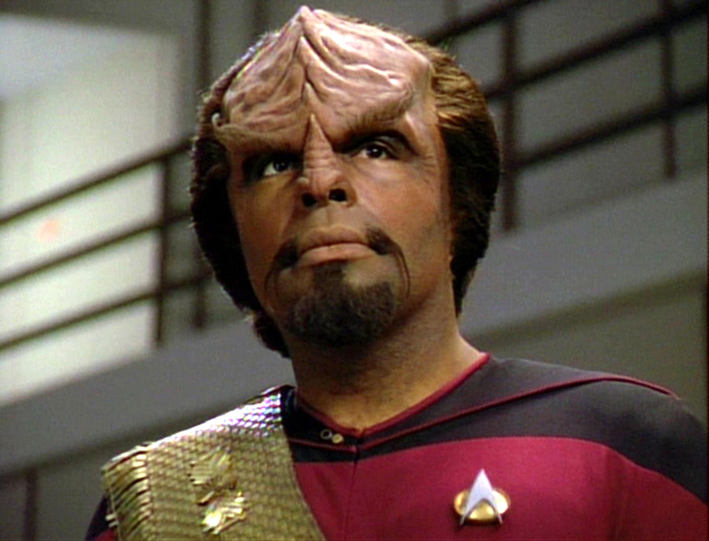 Michael Dorn as Lieutenant Worf in Star Trek: The Next Generation, May 23, 1994.