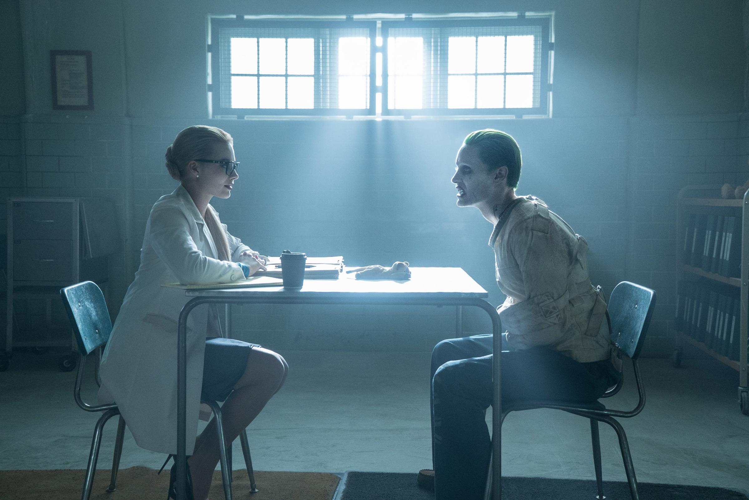 Margot Robbie and Jared Leto in Suicide Squad