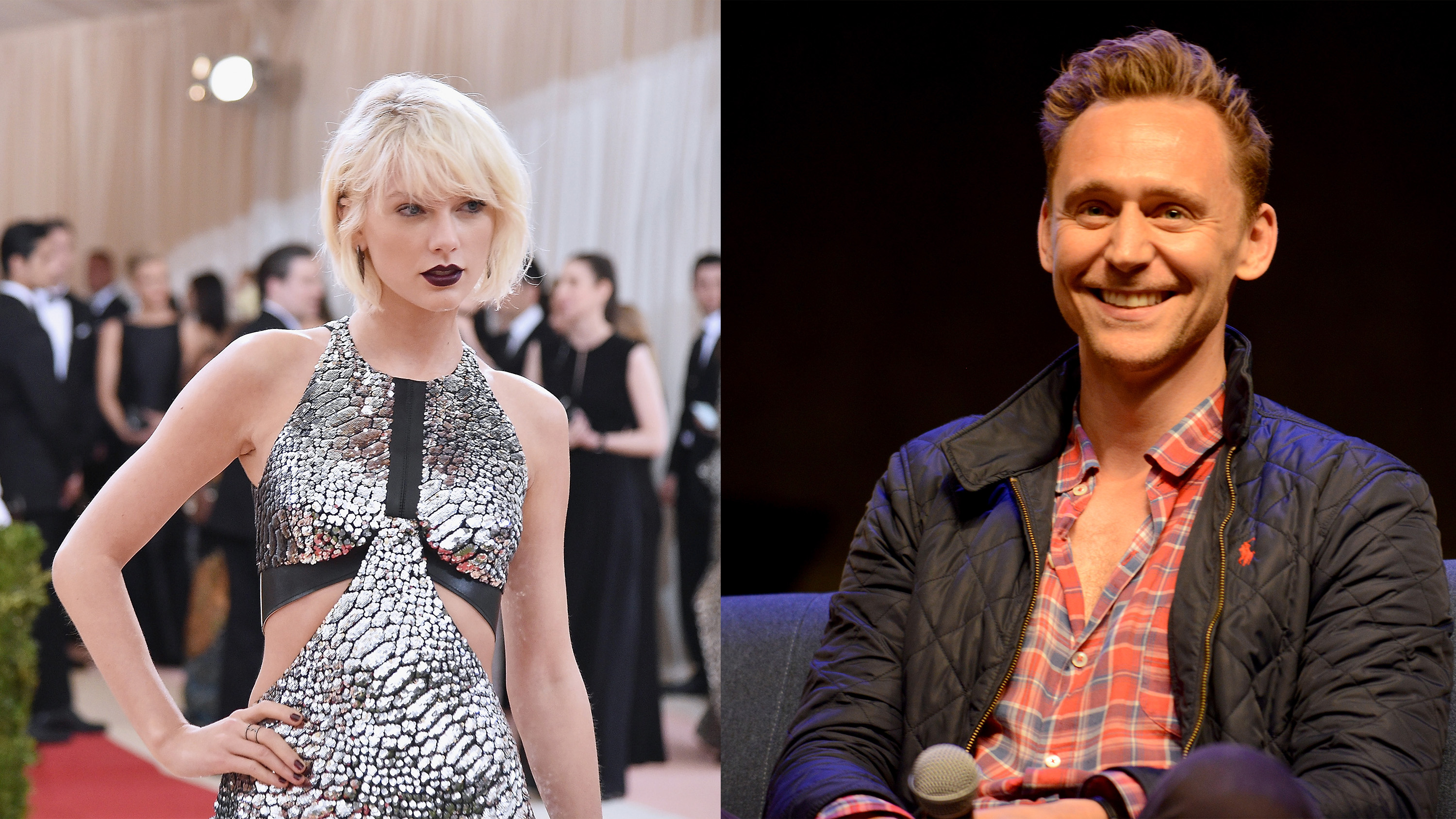 Taylor Swift and Tom Hiddleston (Mike Coppola/Getty Images for People.com; Albert L. Ortega—WireImage/Getty Images)