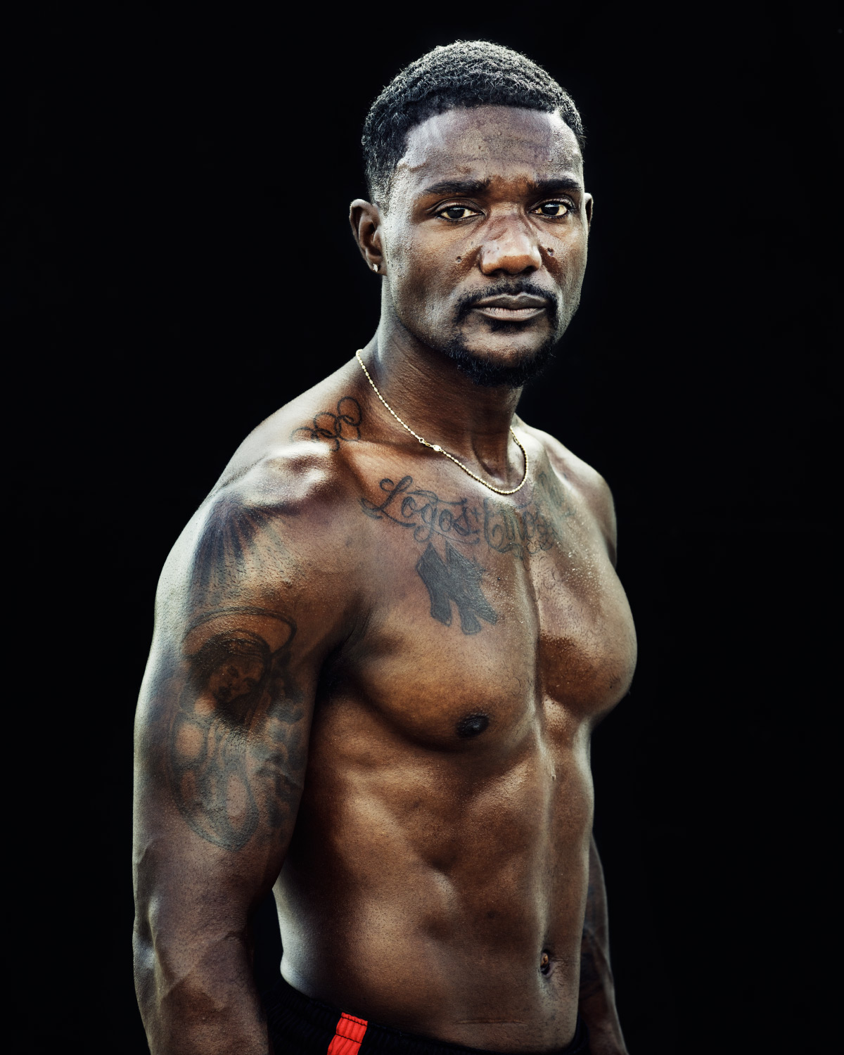 Gold Medalist sprinter Justin Gatlin poses for a portrait at Montverde Academy in Montverde, FL on Friday, July 22, 2016. Gatlin races Usain Bolt in the 100 meter on August 14.