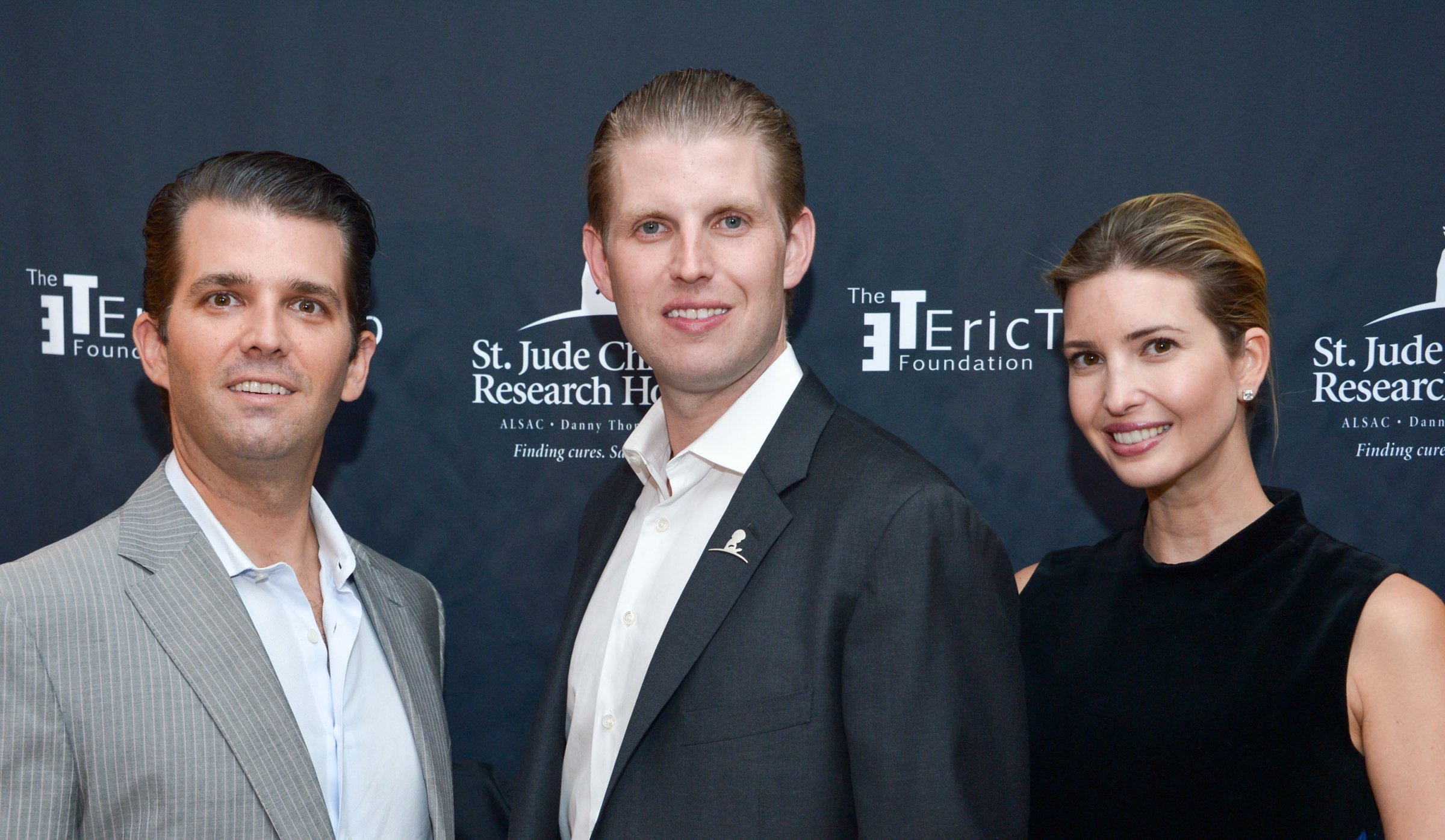 Donald Trump Jr., Eric Trump and Ivanka Trump attend the 9th Annual Eric Trump Foundation Golf Invitational Auction &amp; Dinner at Trump National Golf Club Westchester on September 21, 2015 in Briarcliff Manor, New York.