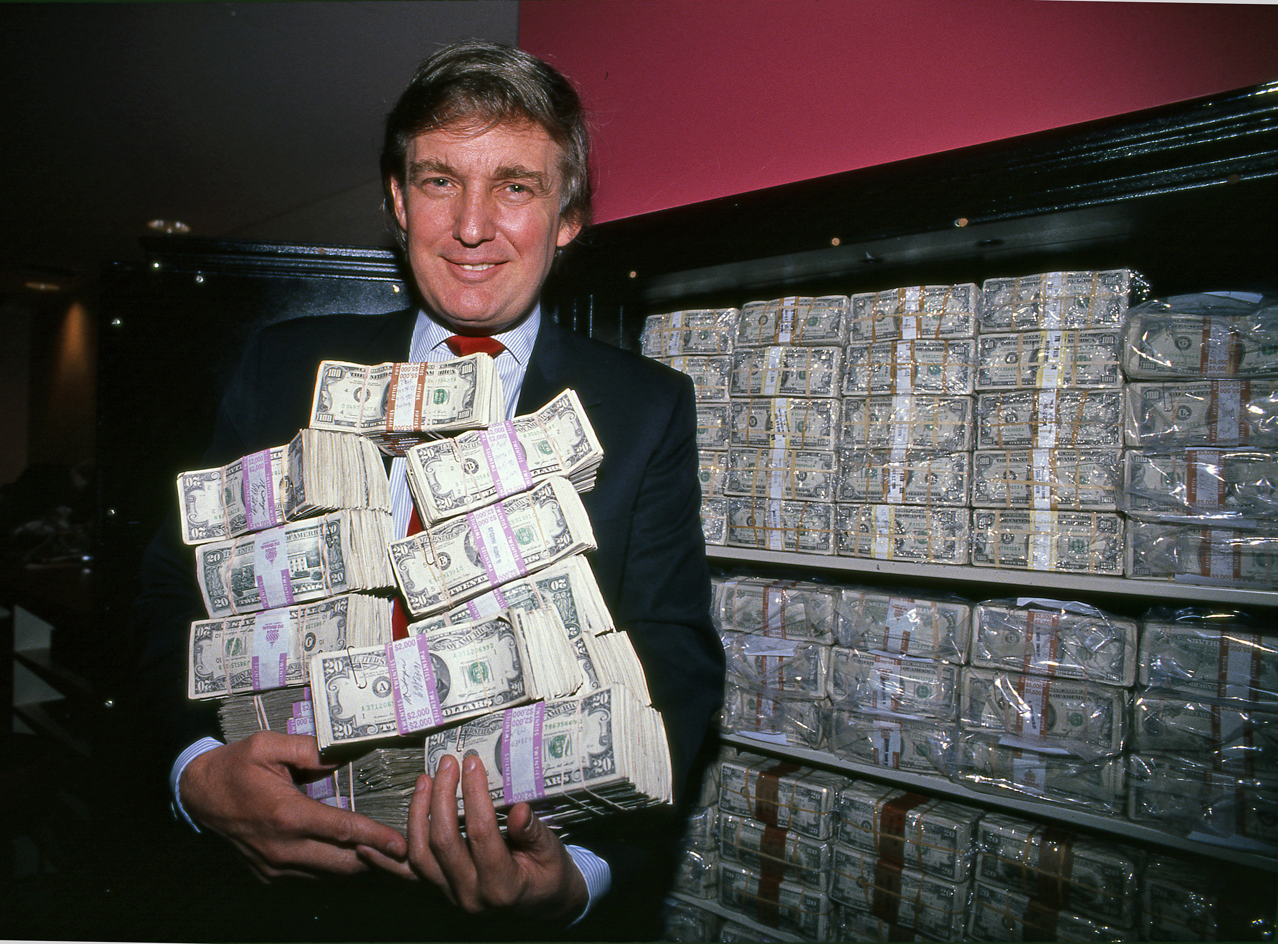 1990 “Donald, I’ve never seen a million dollars in my life,” Benson told Trump at the Trump Taj Mahal in Atlantic City.
