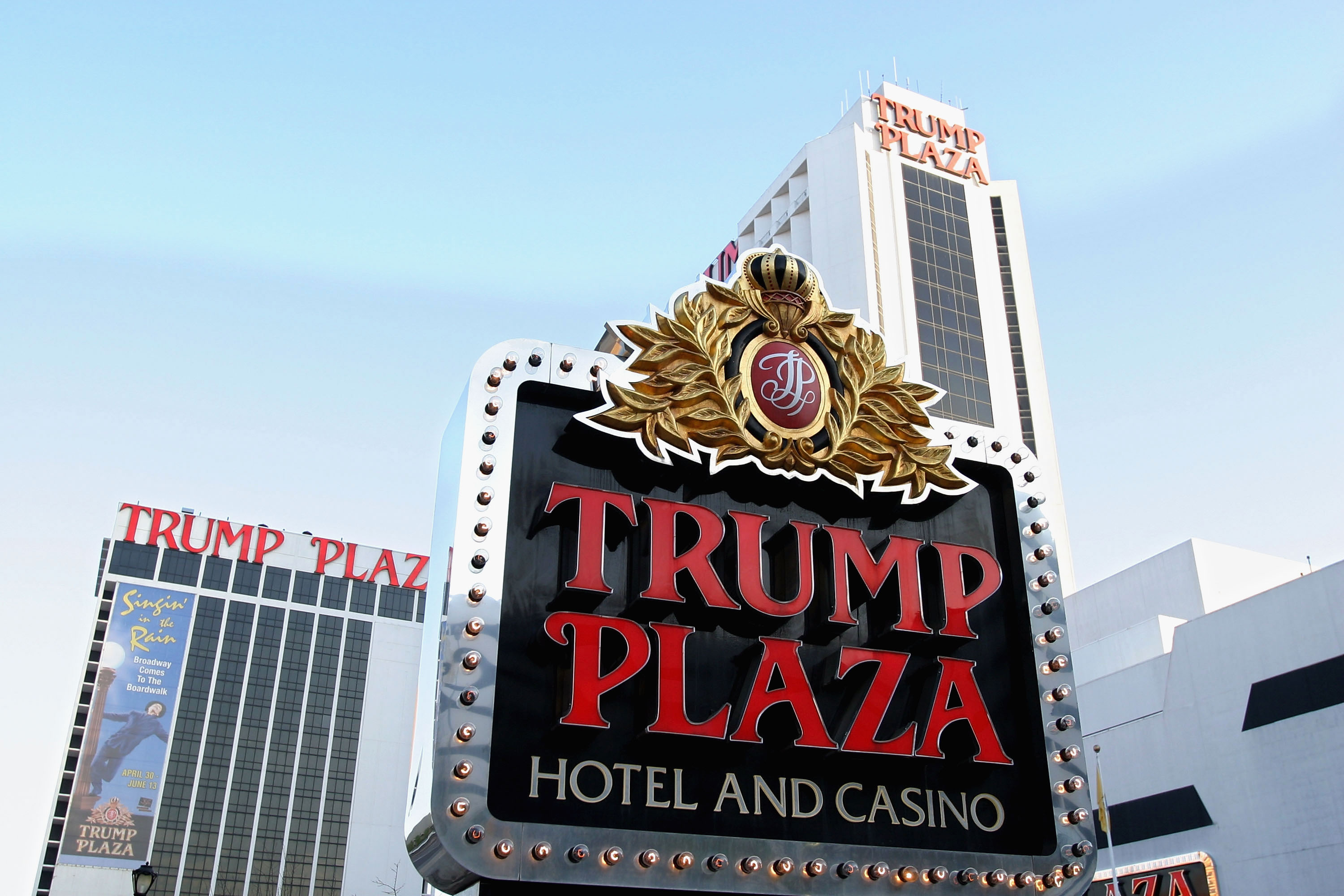 The Trump Plaza Hotel and Casino in Atlantic City, May 8, 2004. (Craig Allen—Getty Images)