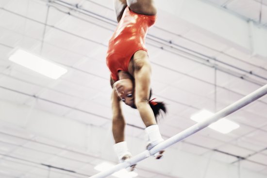 Biles trains every day but Sunday at World Champions Centre, which her family owns, in Spring, Texas