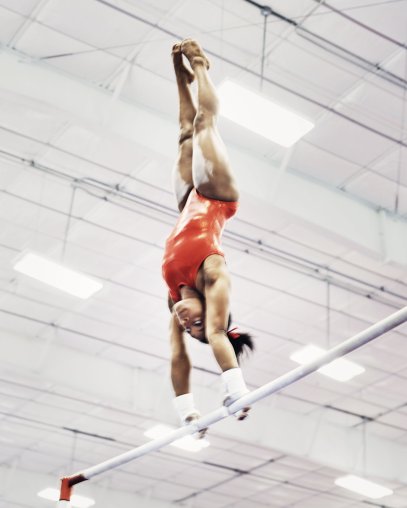 Biles trains every day but Sunday at World Champions Centre, which her family owns, in Spring, Texas
