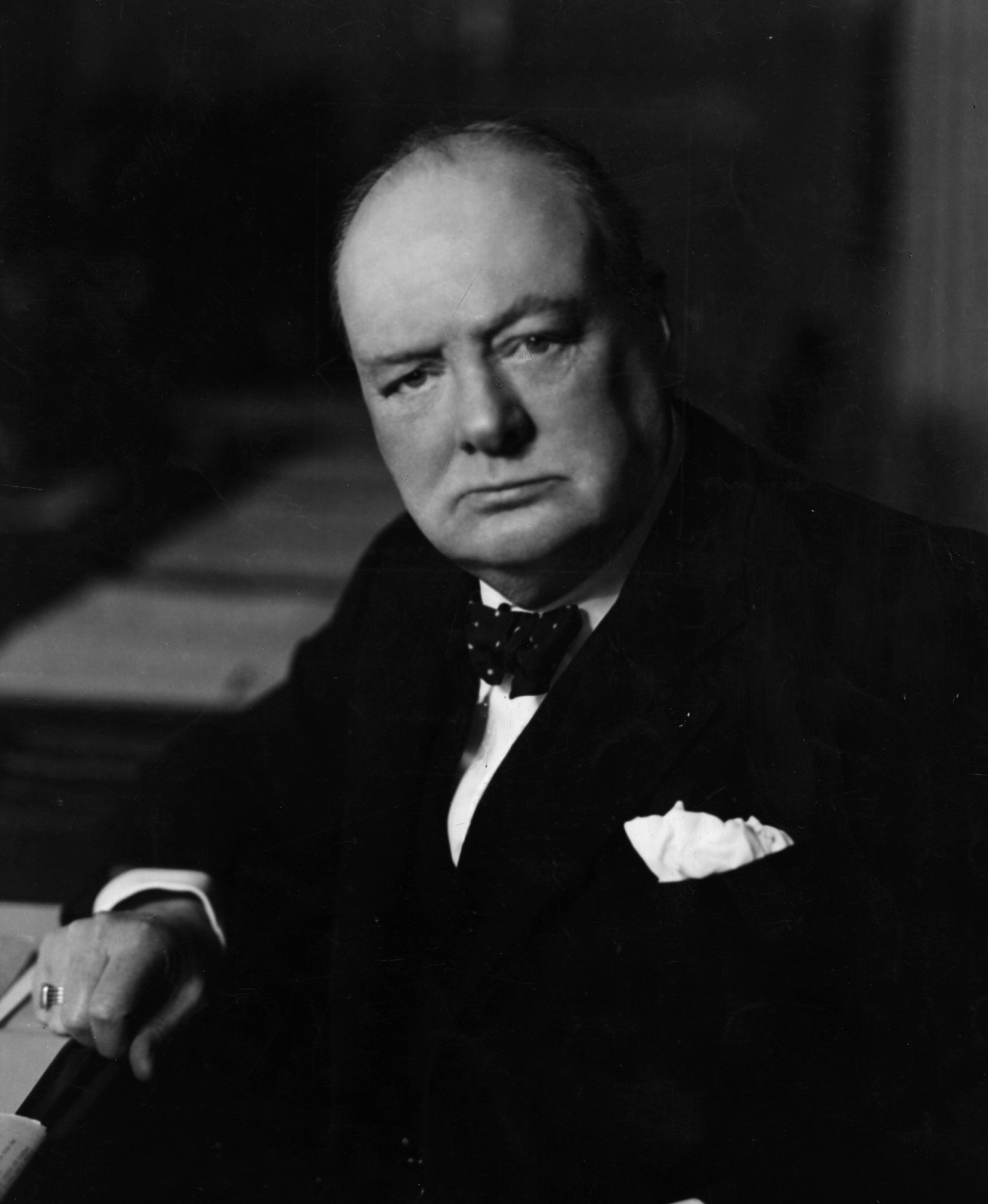 British Prime Minister Winston Churchill (1874 - 1965) in November 1941.