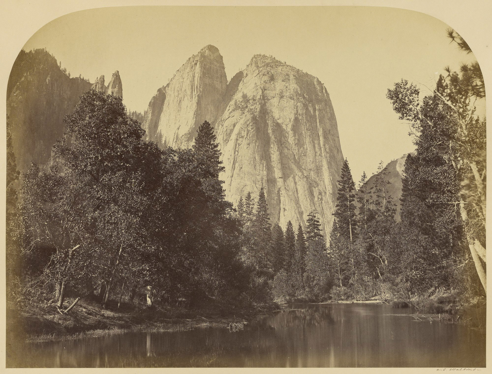 River View - Cathedral Rocks - Yo Semite. 1861.