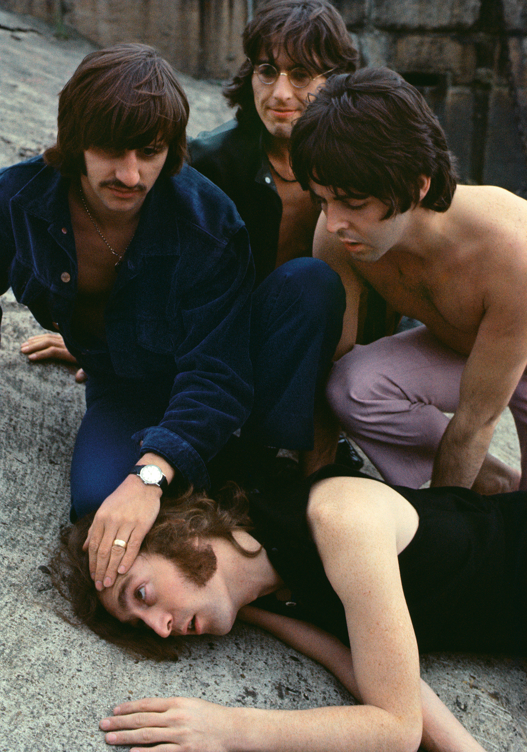 The Beatles Mad Day Out photoshoot in 1968.