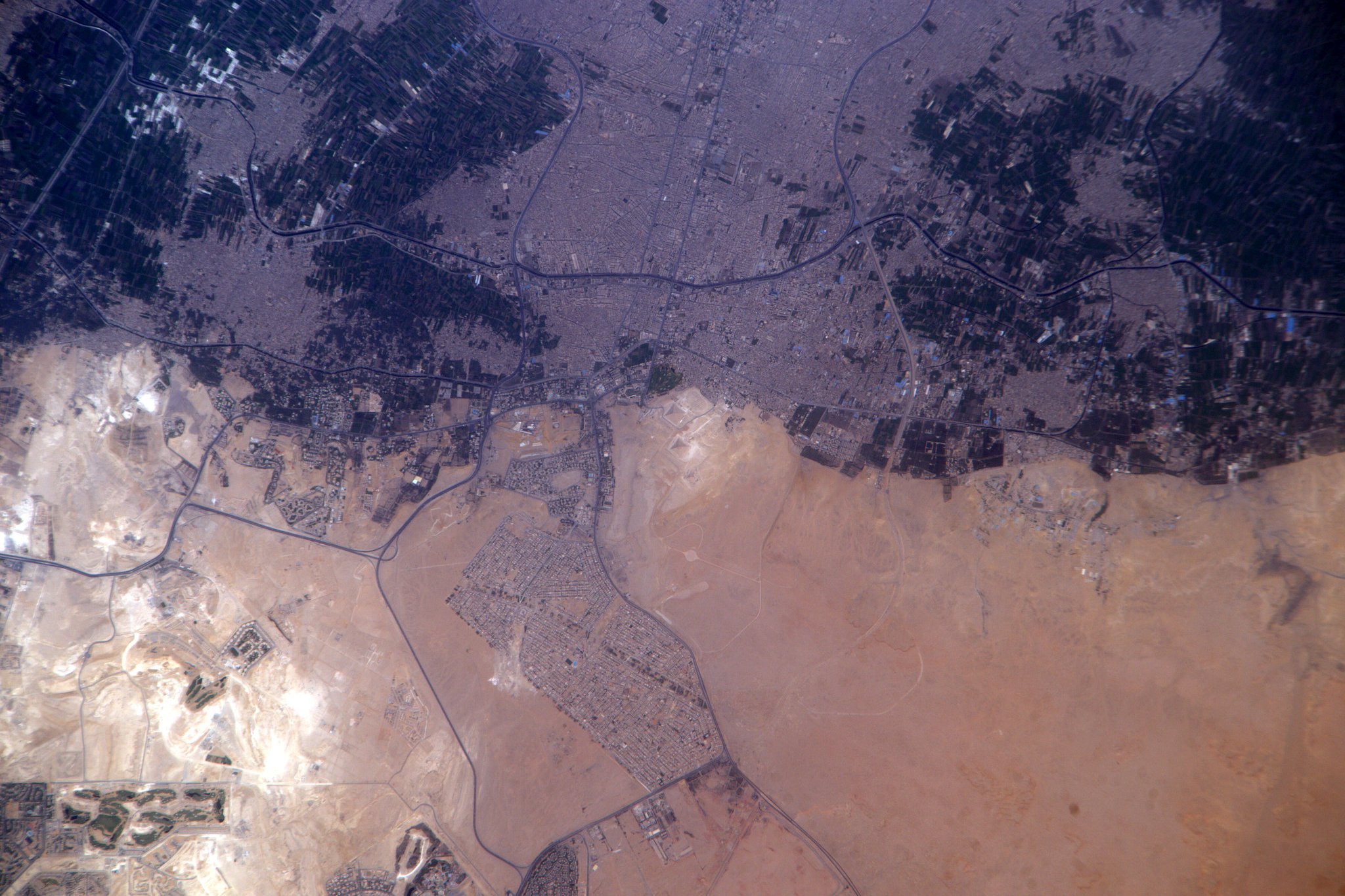 The Giza Plateau in Giza, Egypt.