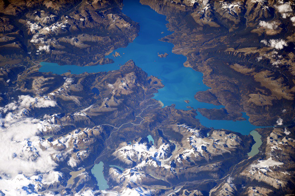 The General Carrera Lake in Patagonia, Chile.