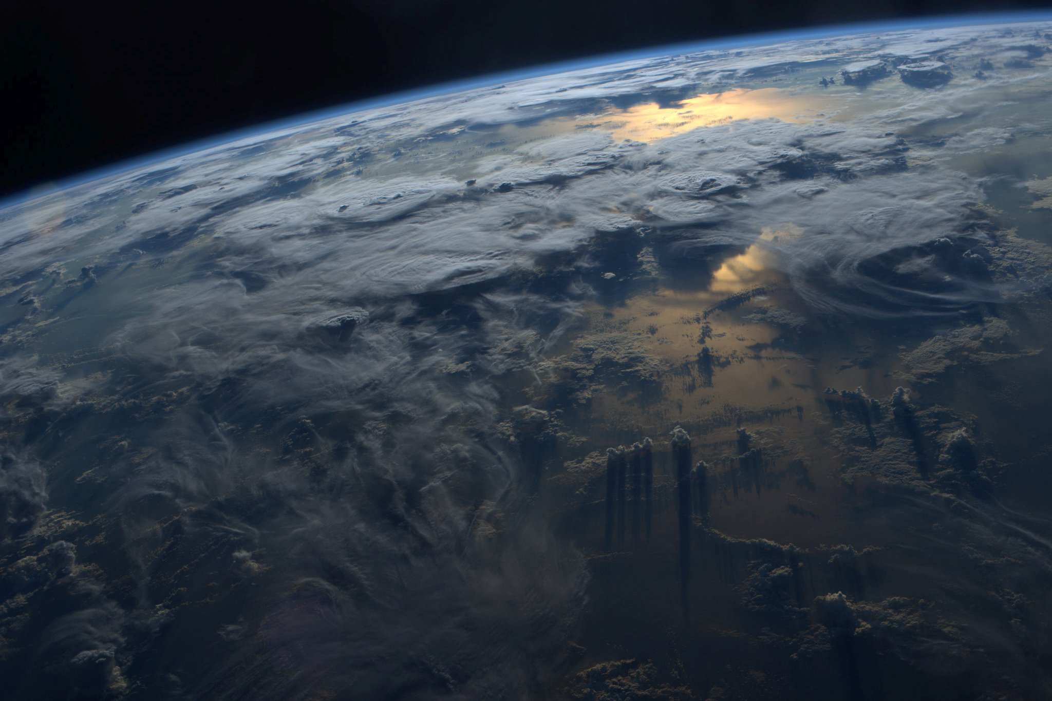 Sunset over Earth.