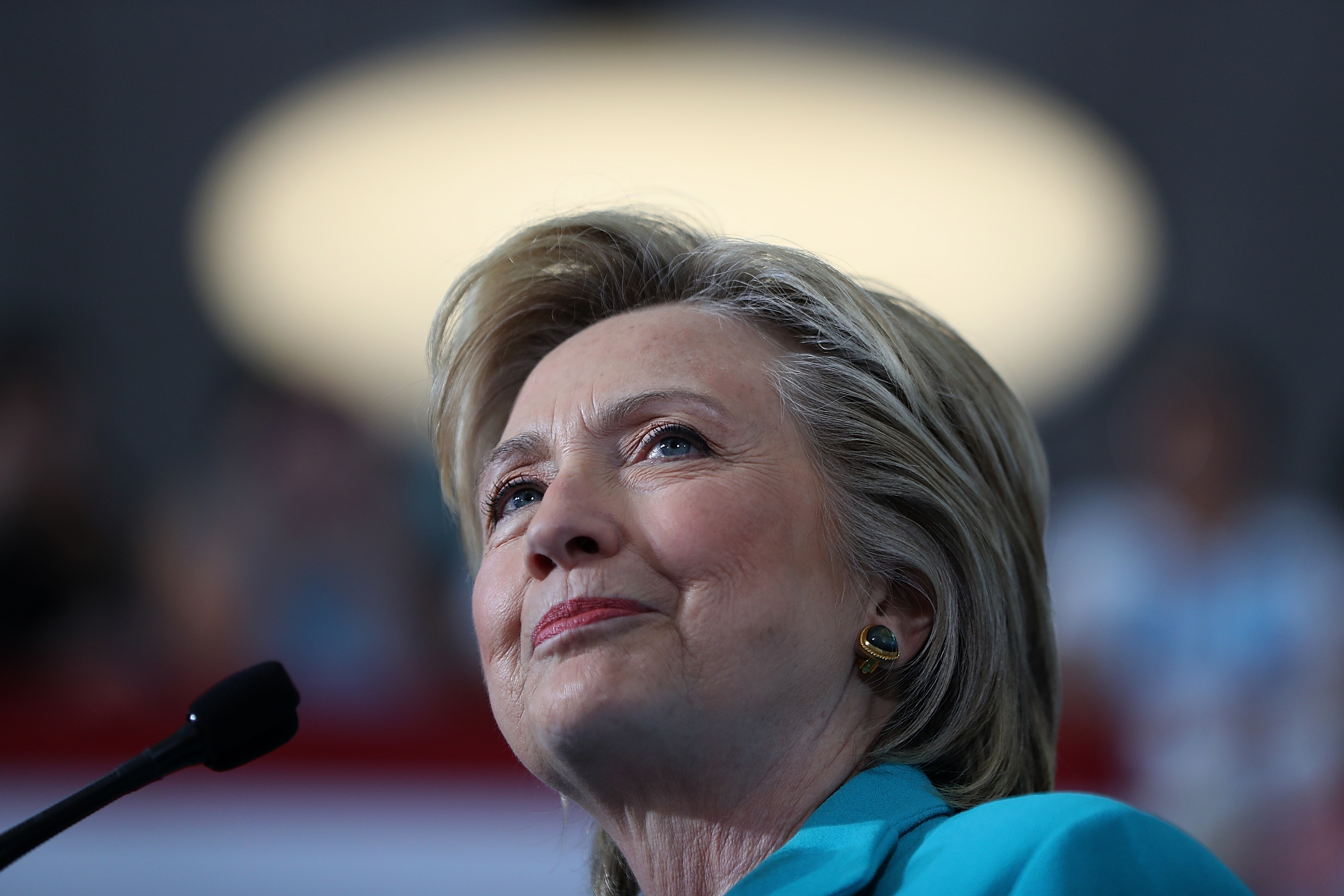 Democratic presidential nominee former Secretary of State Hillary Clinton speaks during a campaign even at Truckee Meadows Community College in Reno, Nev., on Aug. 25, 2016. (Justin Sullivan—Getty Images)