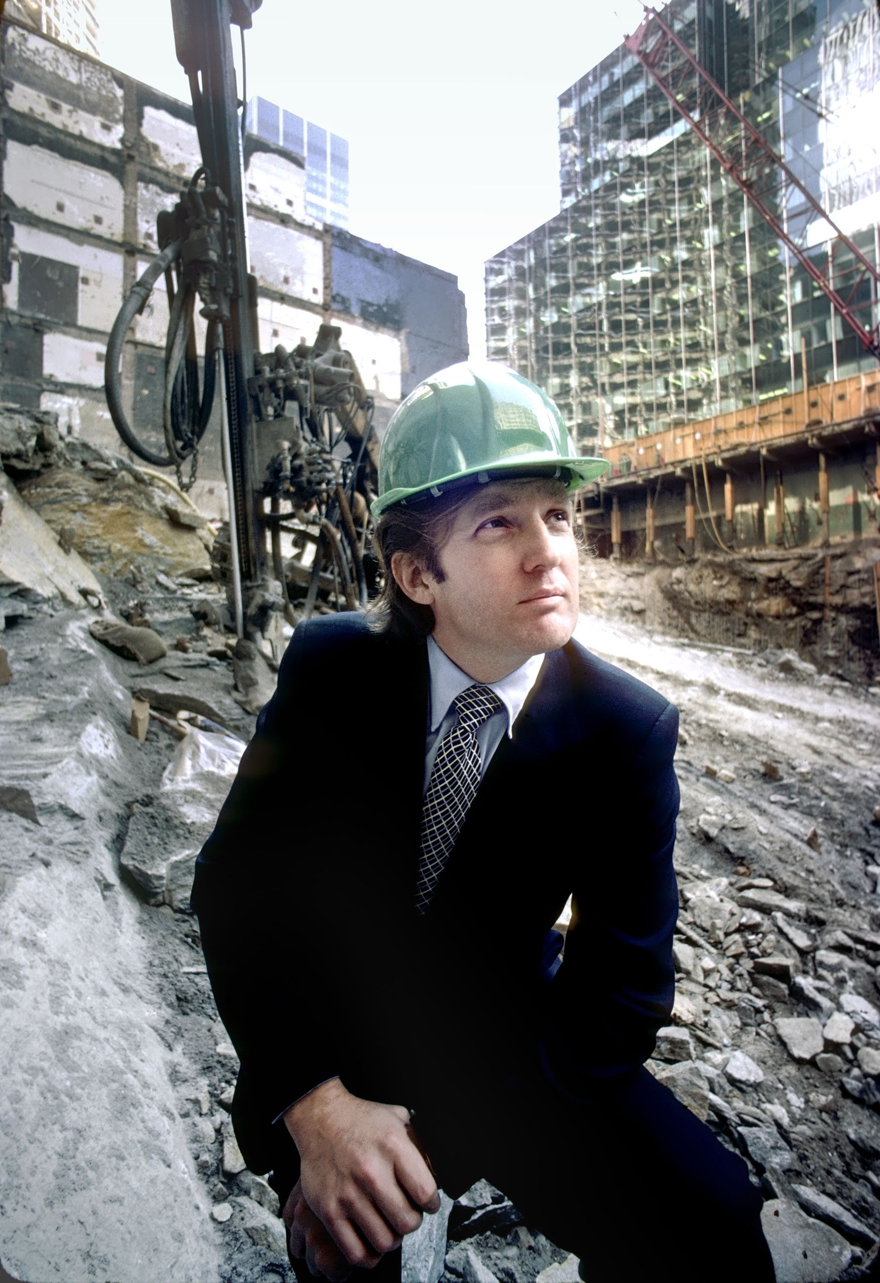 Trump at the future site of Trump Tower in 1980 (Ted Horowitz—Corbis/Getty Images)