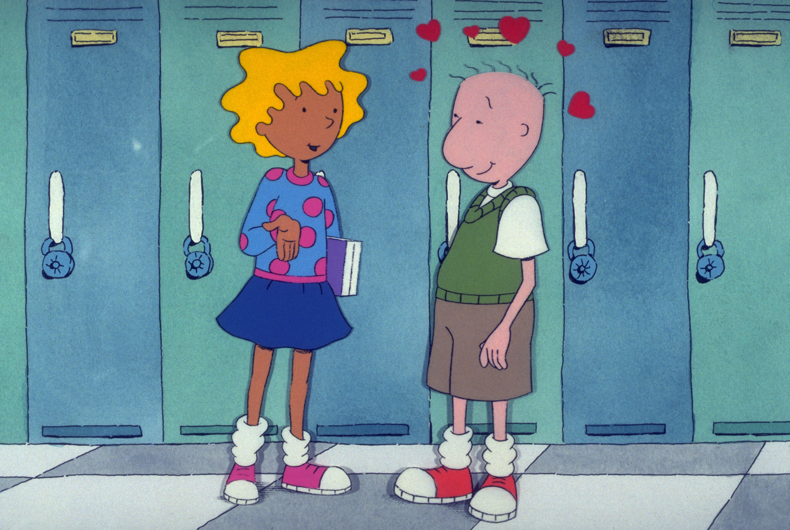 Patti Mayonnaise and Doug Funnie in Doug (Nickelodeon)