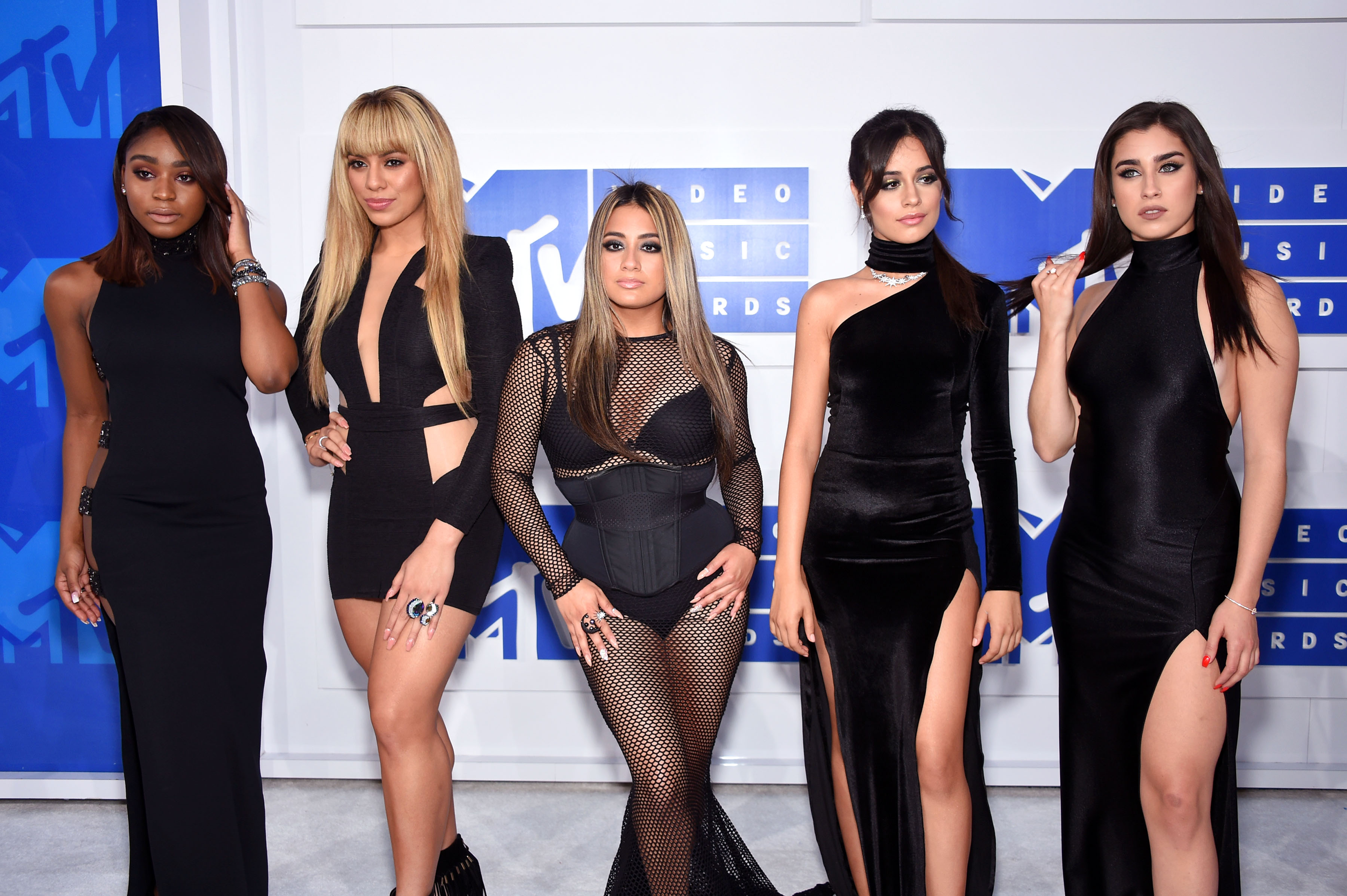 Normandi Kordei, Dinah Jane Hansen, Ally Brooke, Camila Cabello and Lauren Jauregui of Fifth Harmony attend the 2016 MTV Video Music Awards at Madison Square Garden. (Dimitrios Kambouris&mdash;Getty Images)