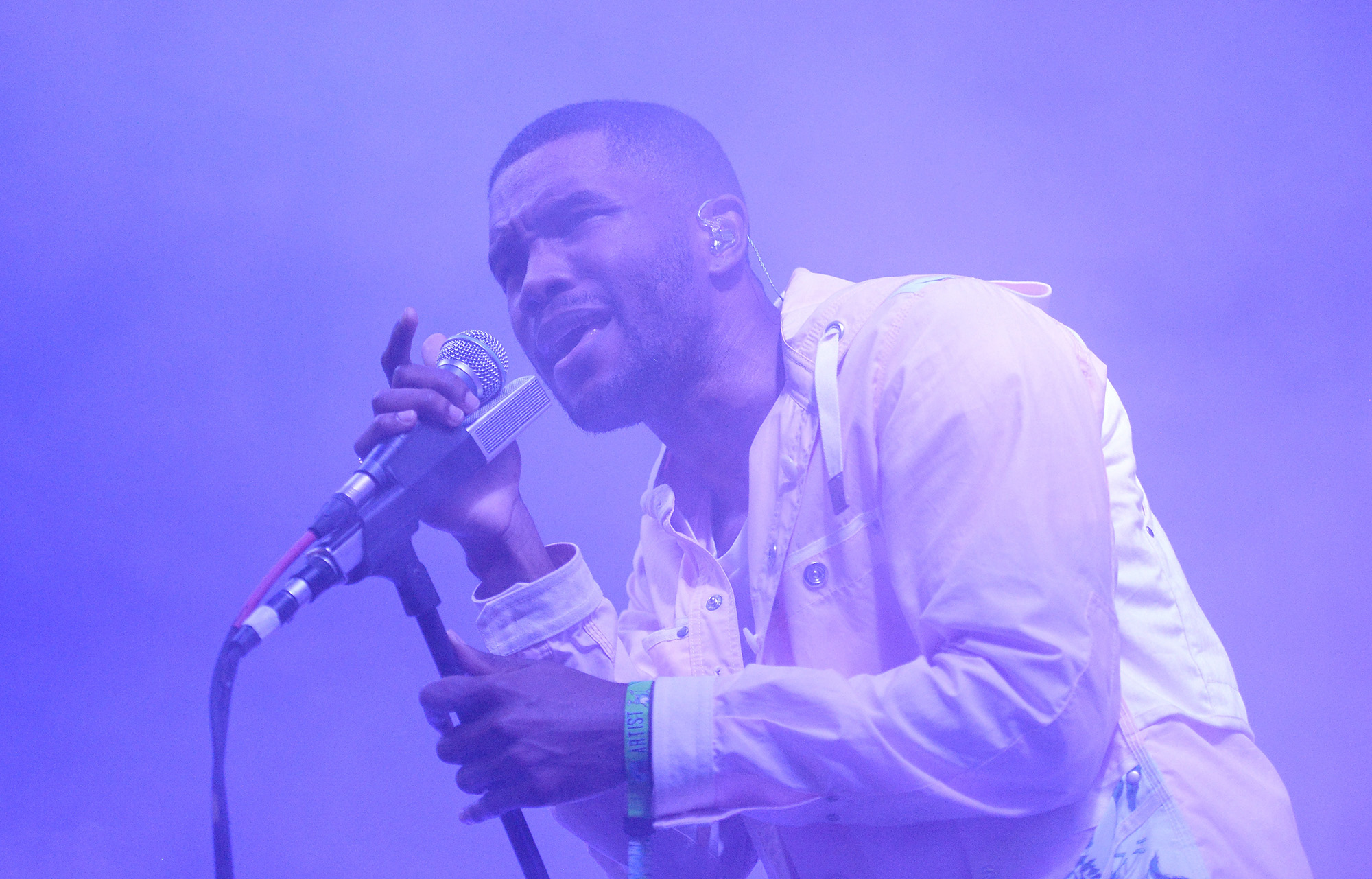 Frank Ocean performs during the 2014 Bonnaroo Music &amp; Arts Festival on June 14, 2014 in Manchester, Tennessee.  (Photo by Jason Merritt/Getty Images) (Jason Merritt&mdash;Getty Images)