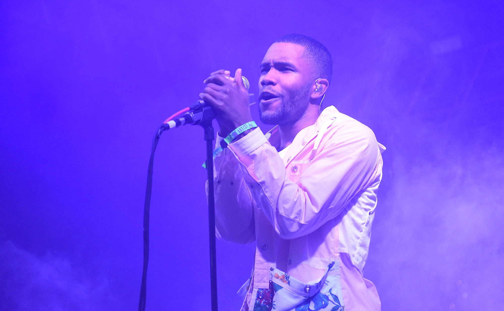 Frank Ocean performs during the 2014 Bonnaroo Music &amp; Arts Festival on June 14, 2014 in Manchester, Tennessee.  (Photo by Jason Merritt/Getty Images) (Jason Merritt&mdash;Getty Images)