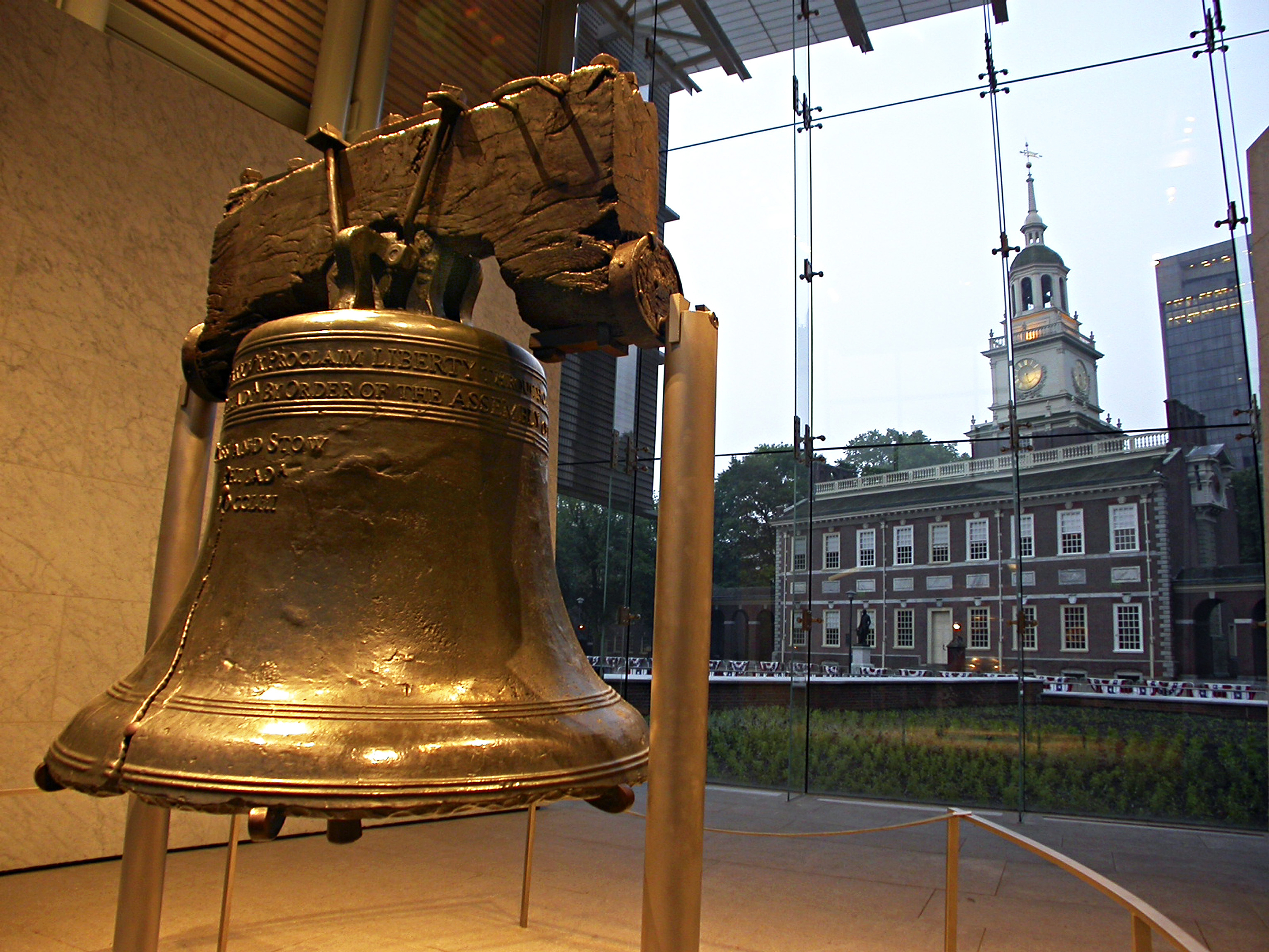 Liberty Bell and Independence Hall. Independence National Historical Park. Philadelphia, Pennsylvania. USA