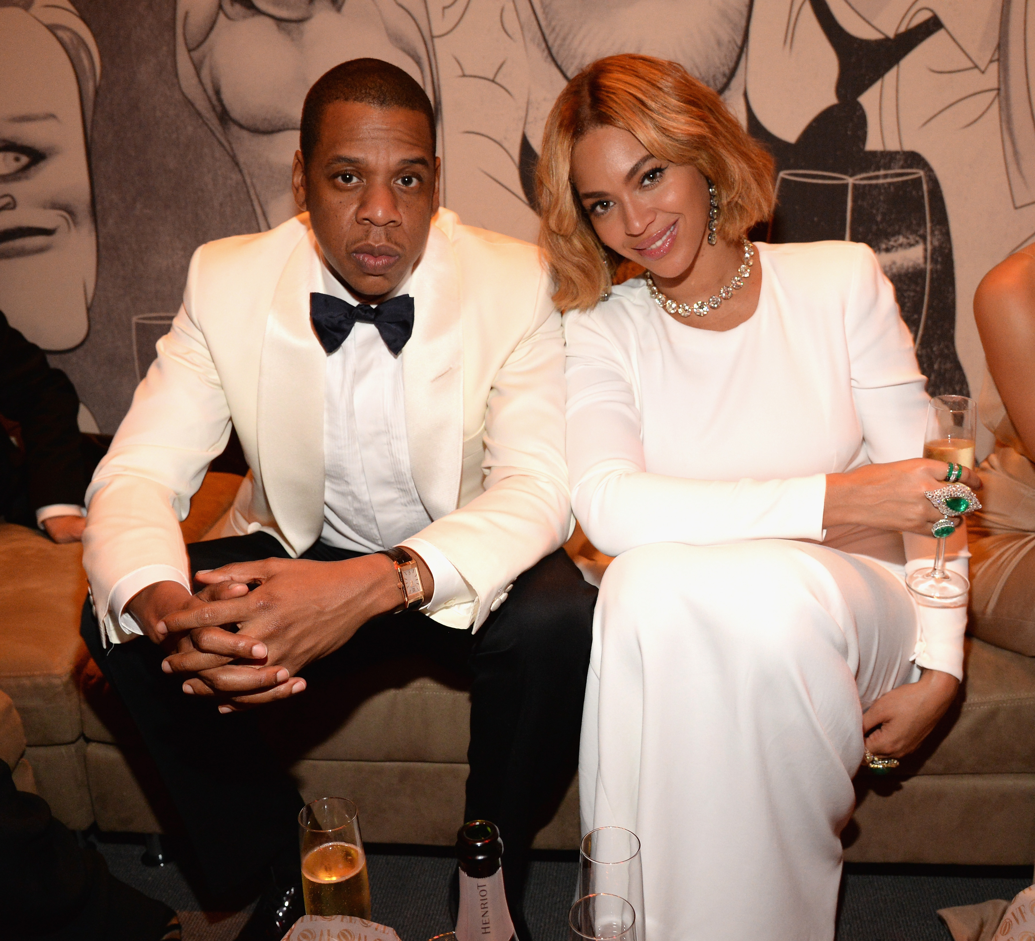 Jay Z and Beyonce attend the 2015 Vanity Fair Oscar Party on February 22, 2015 in Beverly Hills, California. (Photo by Kevin Mazur/VF15/WireImage) (Kevin Mazur—VF15/WireImage)