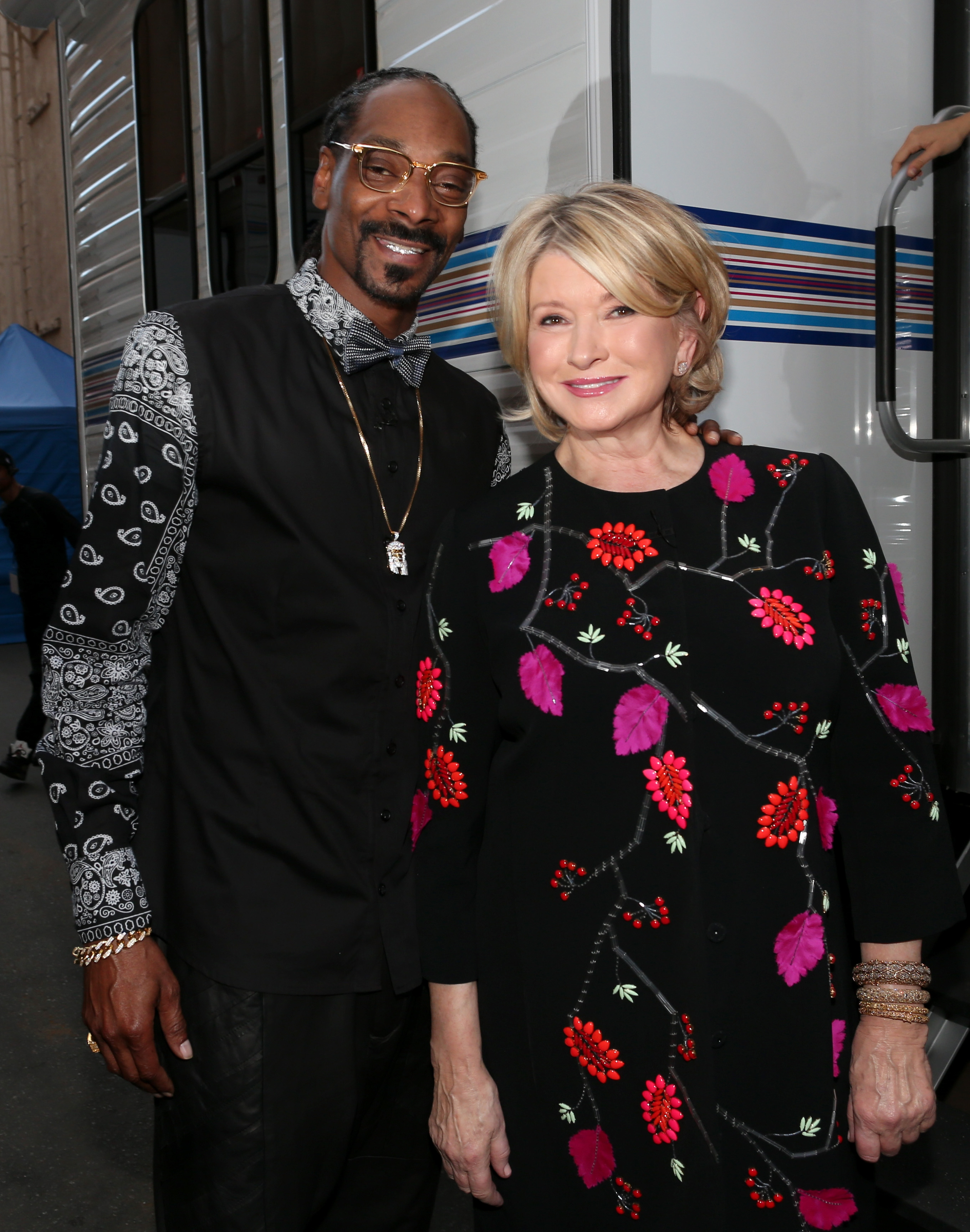 LOS ANGELES, CA - MARCH 14:  Rapper Snoop Dogg and TV personality Martha Stewart attend The Comedy Central Roast of Justin Bieber at Sony Pictures Studios on March 14, 2015 in Los Angeles, California.  (Photo by Christopher Polk/Getty Images) (Christopher Polk-Getty Images)