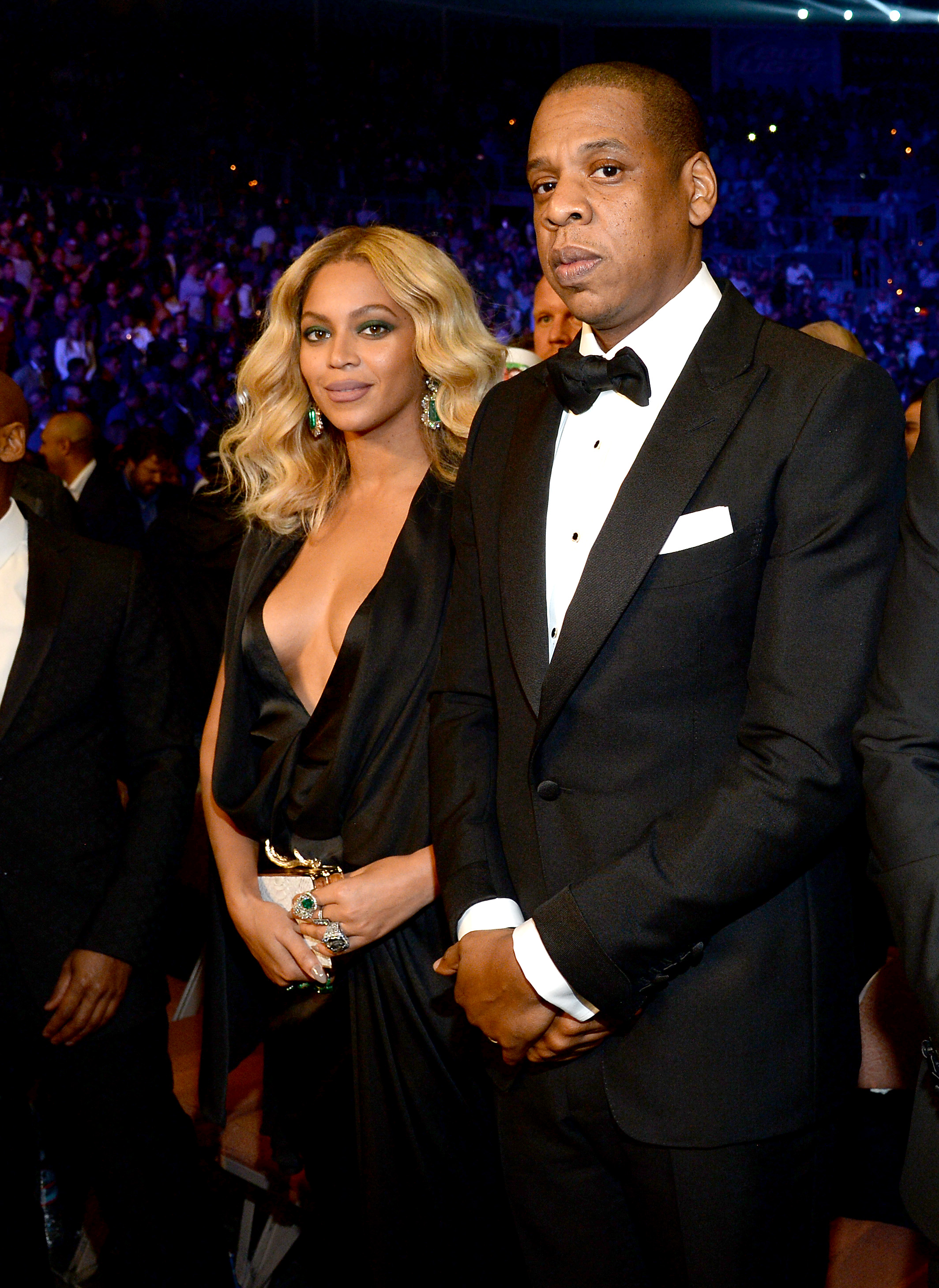 Beyonce Knowles and Jay-Z attend Miguel Cotto vs. Canelo Alvarez at the Mandalay Bay Events Center on November 21, 2015 in Las Vegas, Nevada. (Photo by Kevin Mazur/Getty Images for Roc Nation Sports) (Kevin Mazur—Getty Images for Roc Nation Spor)